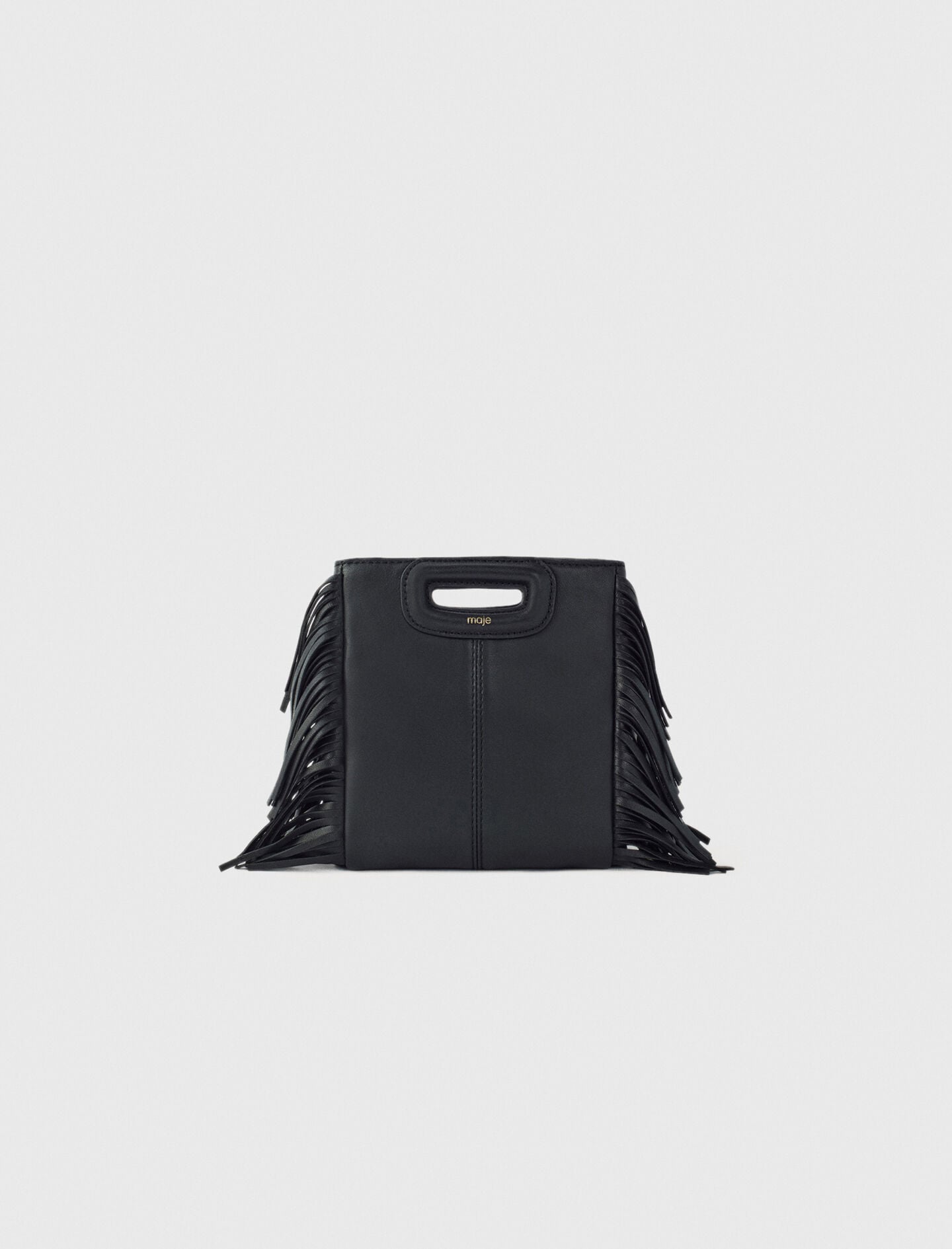 Maje Leather bag with chain strap