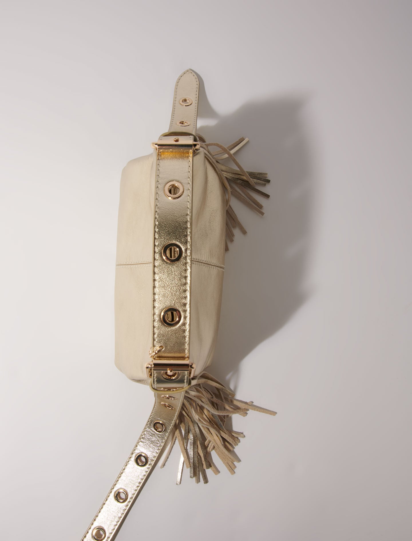 Maje Metallic leather Miss M mini bag
