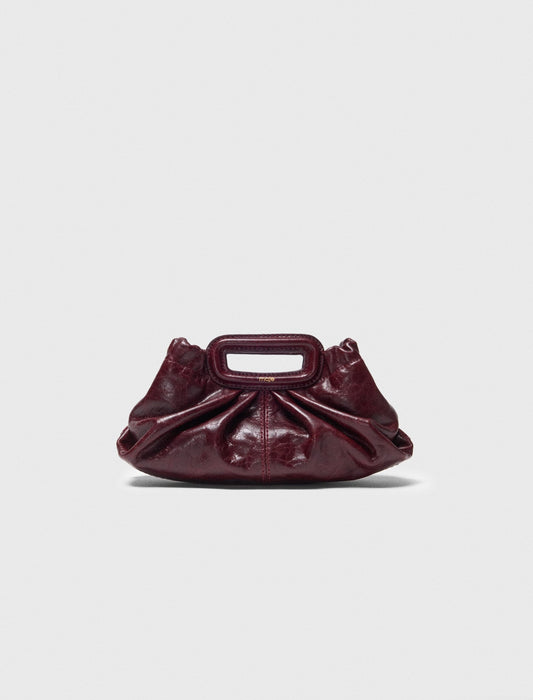 Maje Crackled leather Milpli mini Clutch