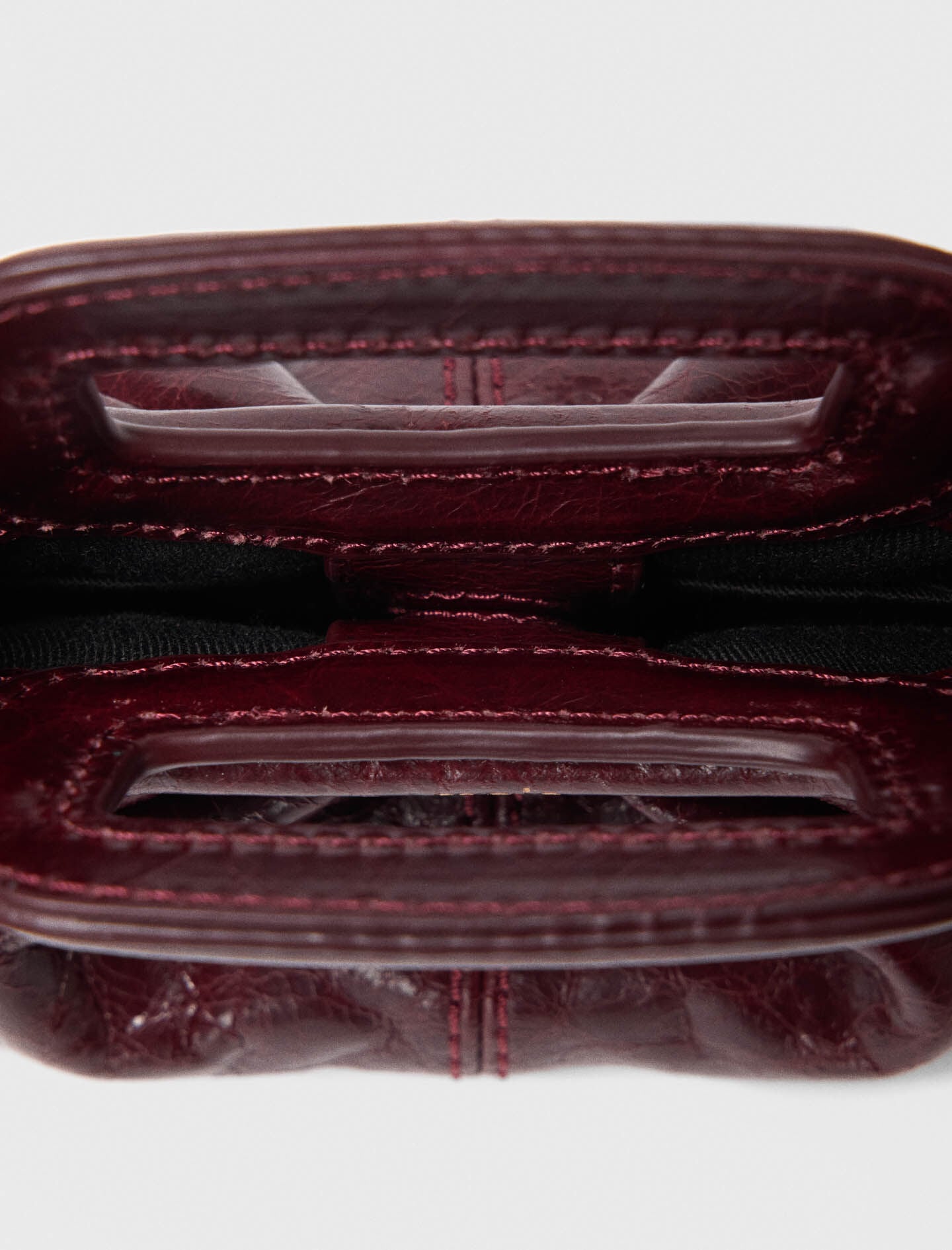 Maje Crackled leather Milpli mini Clutch
