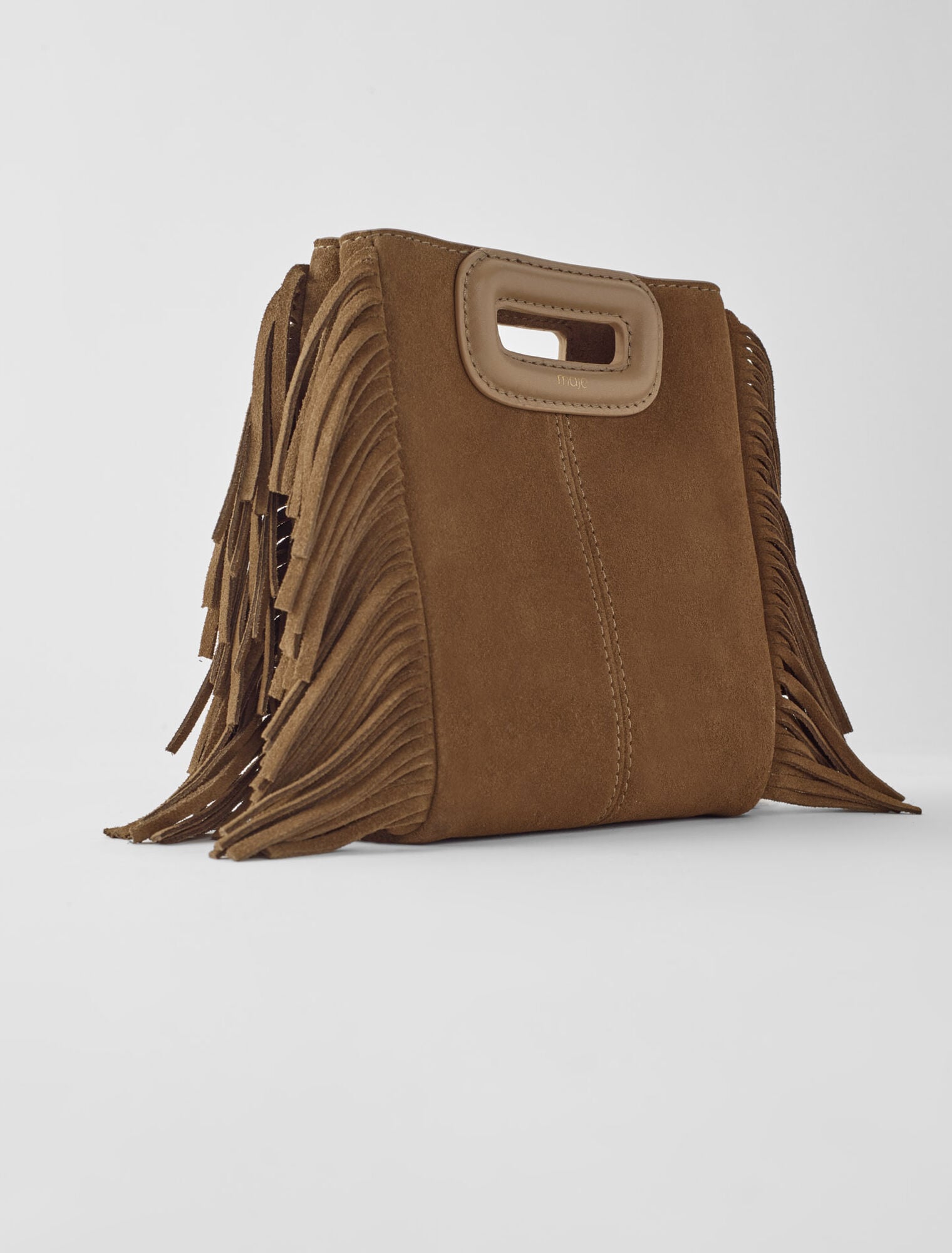 Maje M mini bag in suede leather