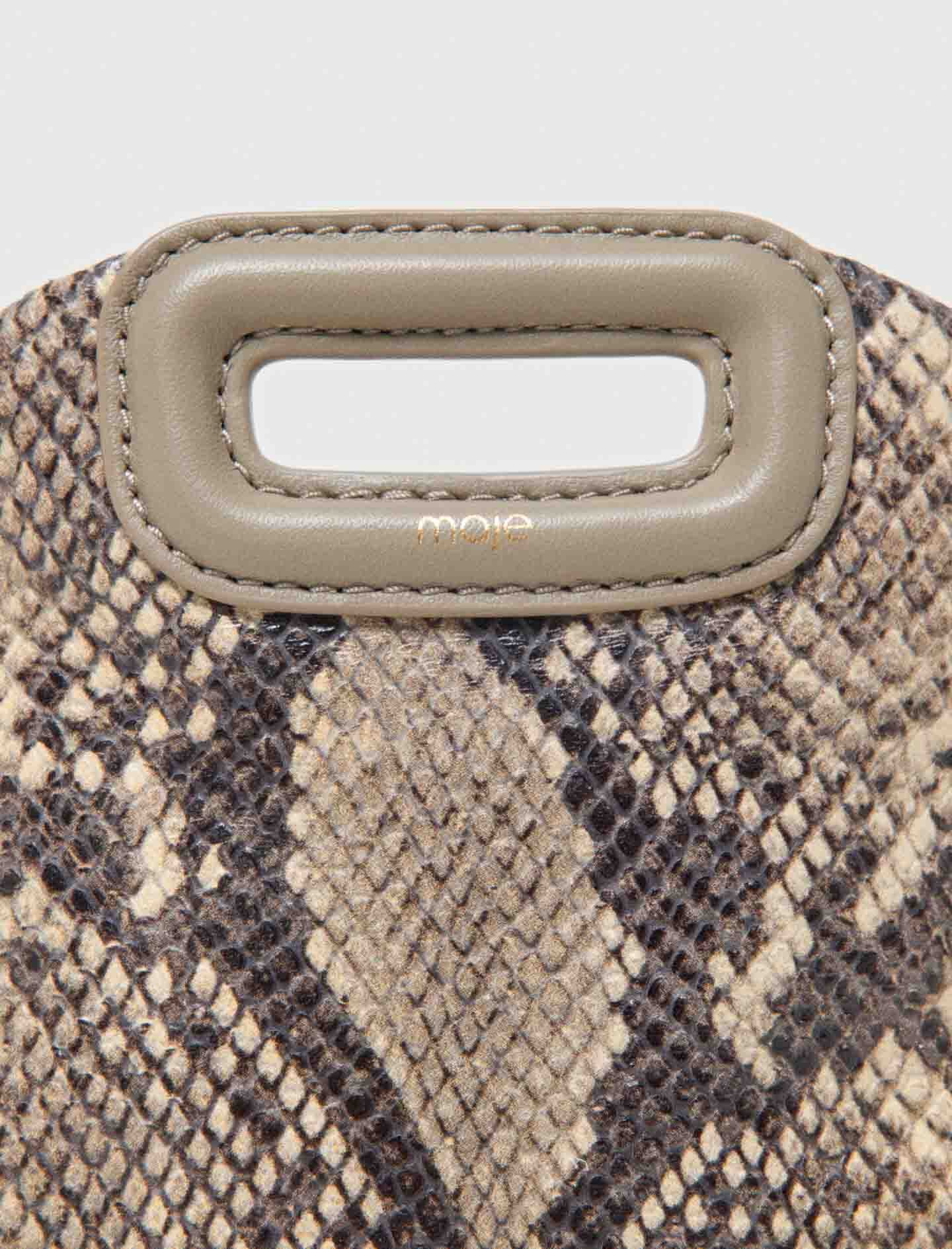 Maje Python-embossed Miss M mini bag