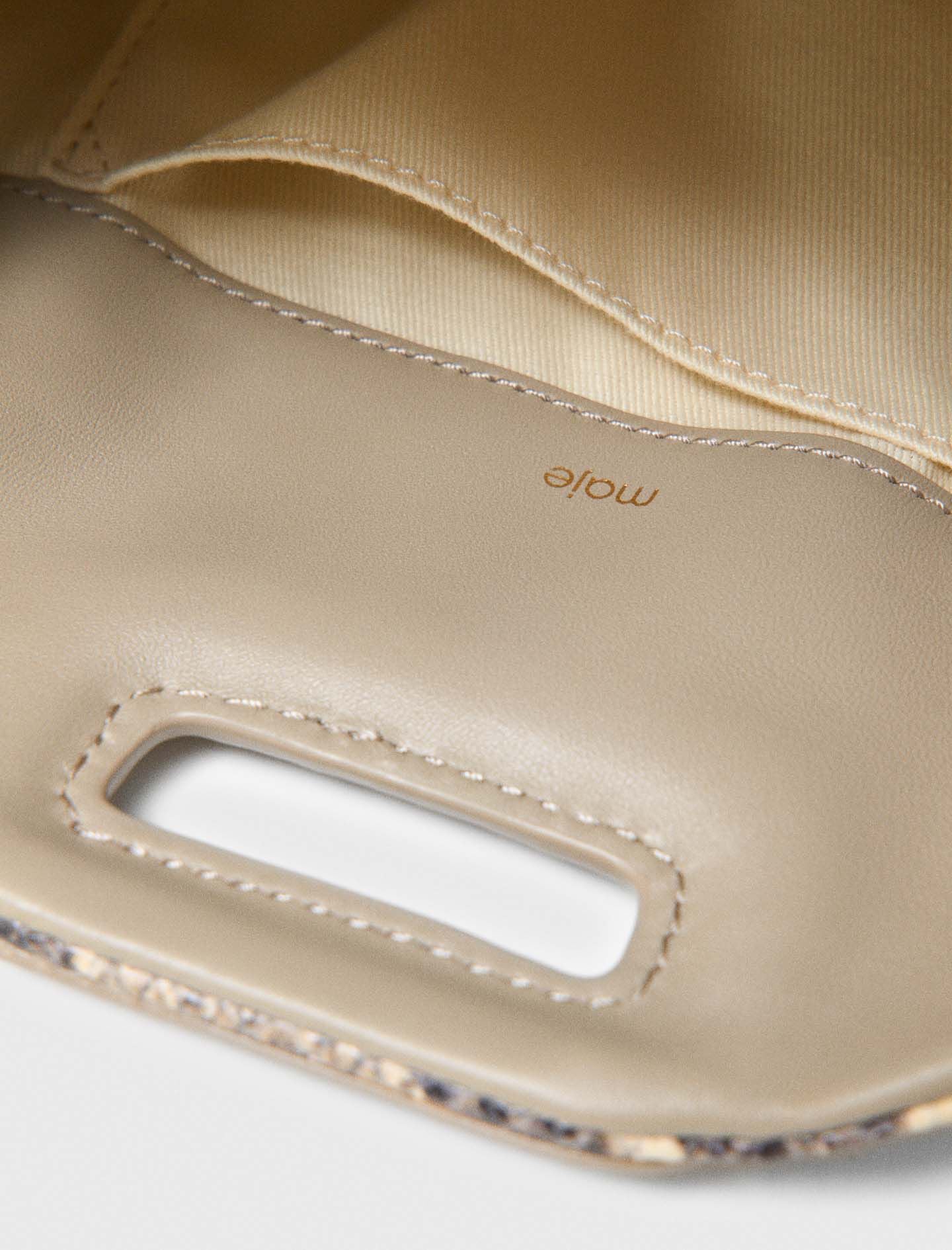 Maje Python-embossed Miss M mini bag