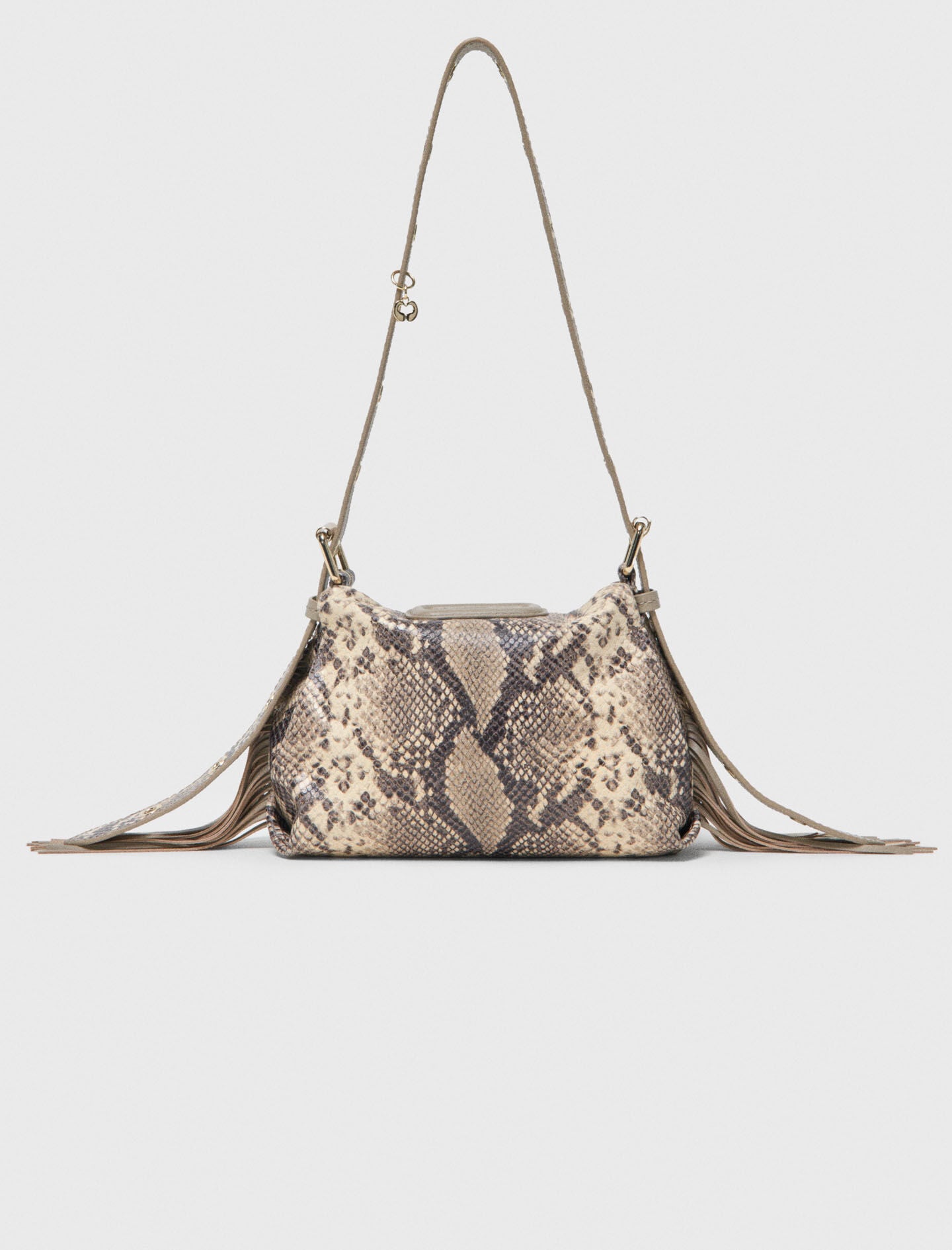 Maje Python-embossed Miss M mini bag