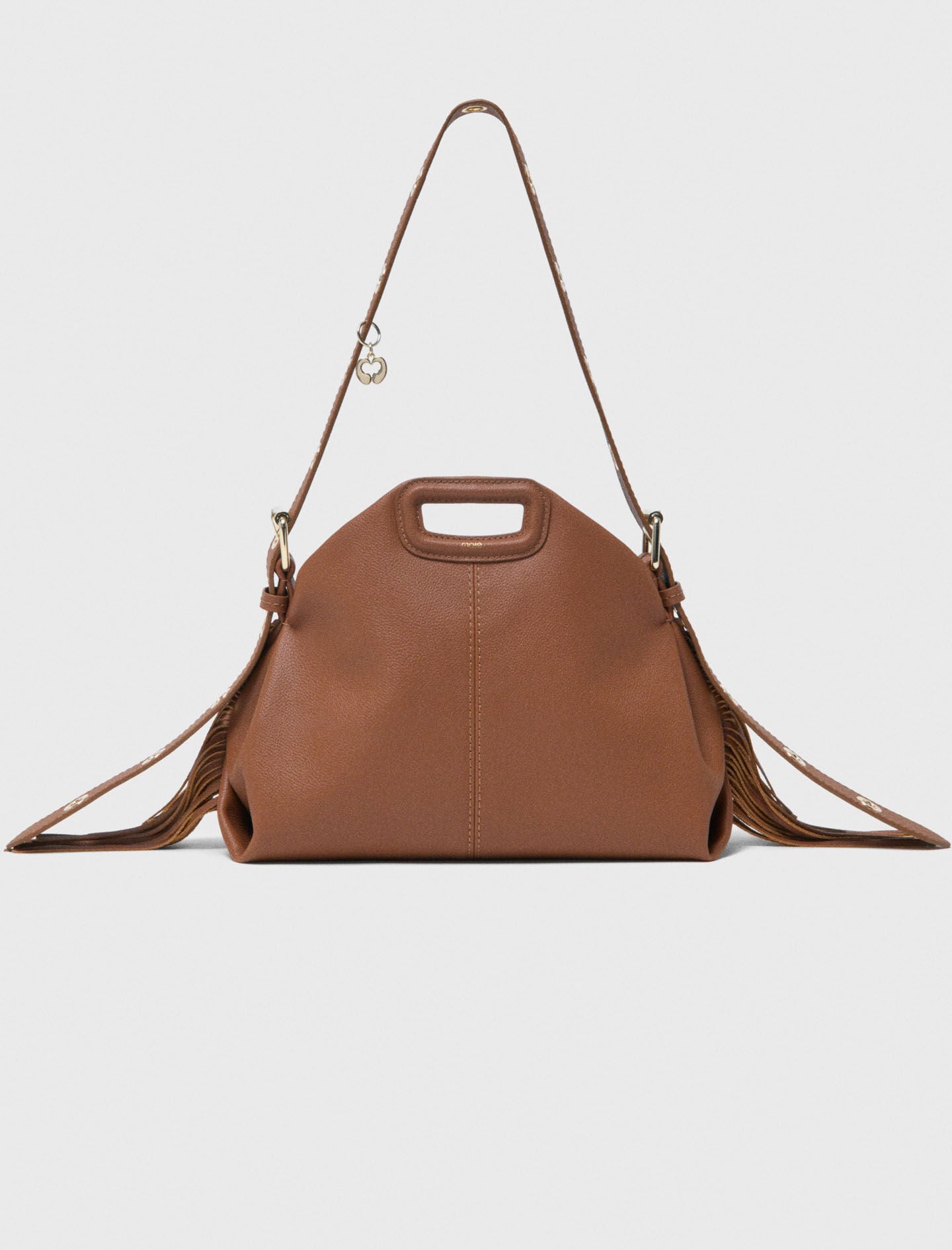 Maje Grained leather Miss M bag