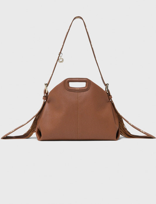 Maje Grained leather Miss M bag
