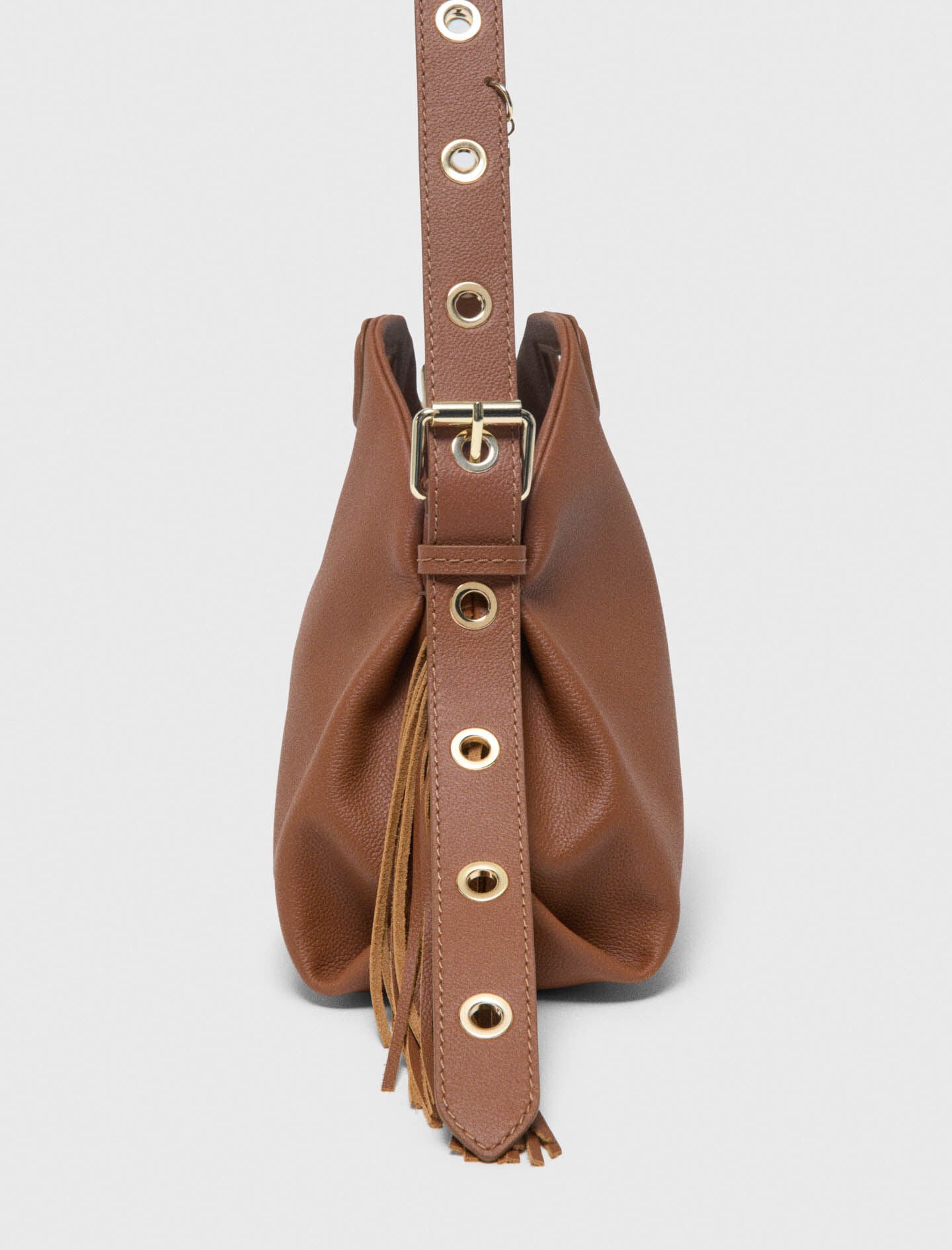 Maje Grained leather Miss M bag