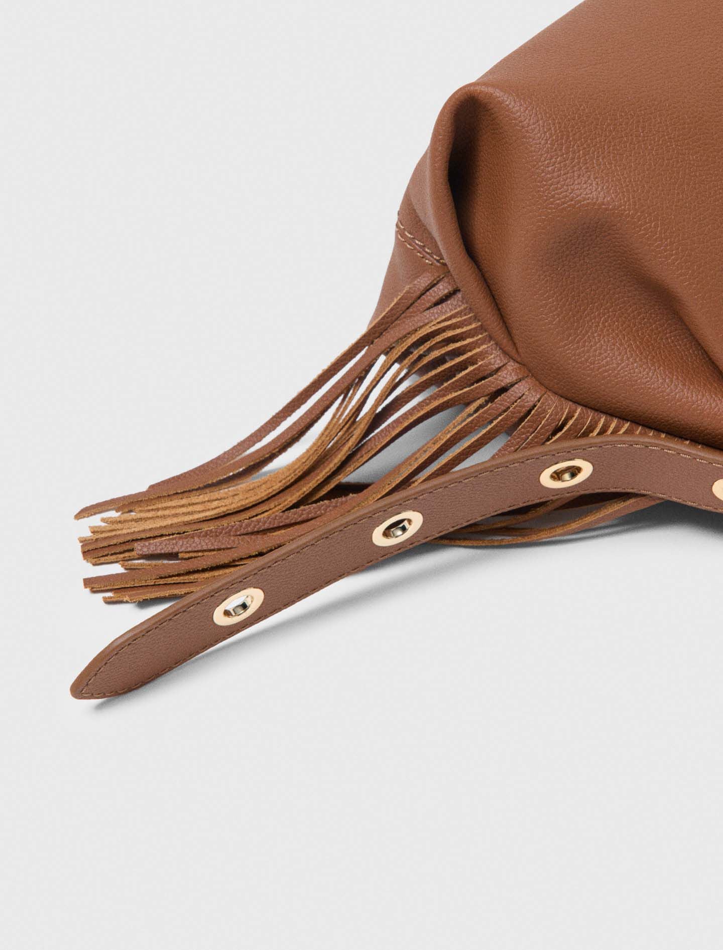 Maje Grained leather Miss M bag