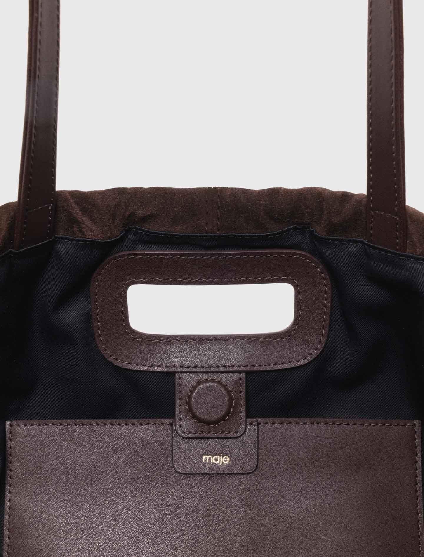 Maje Suede Milpli tote bag