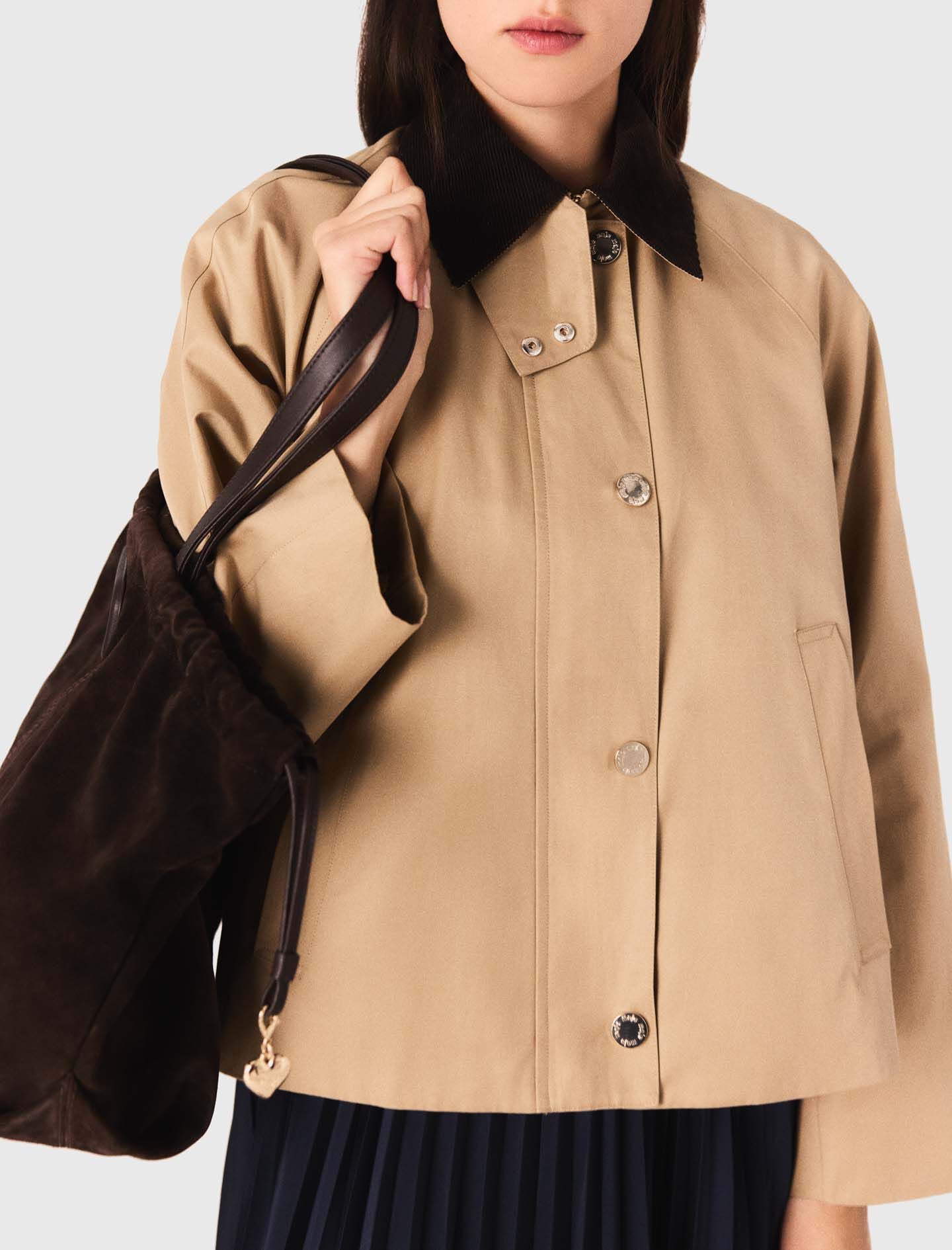 Maje Suede Milpli tote bag