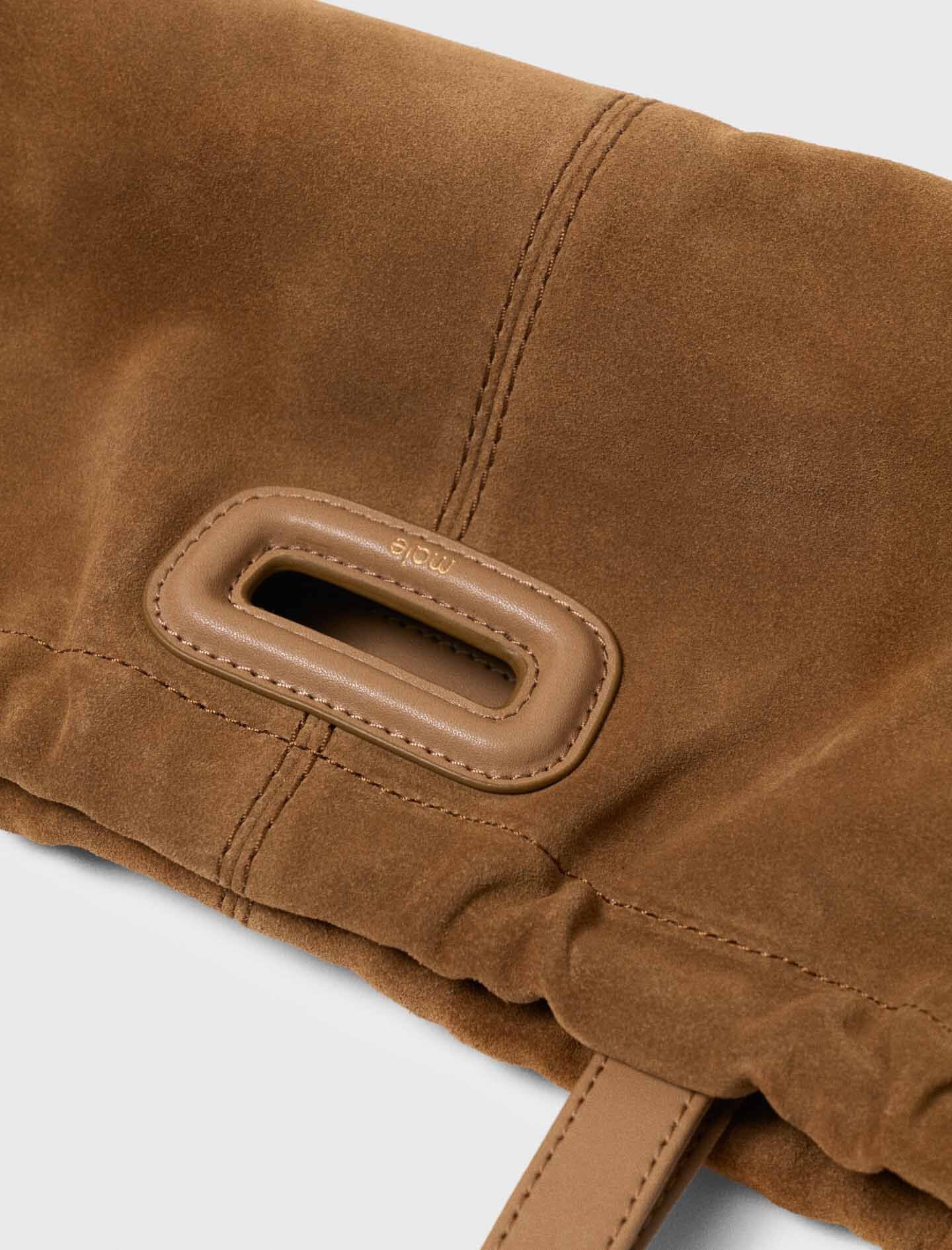Maje Suede Milpli Gazette bag