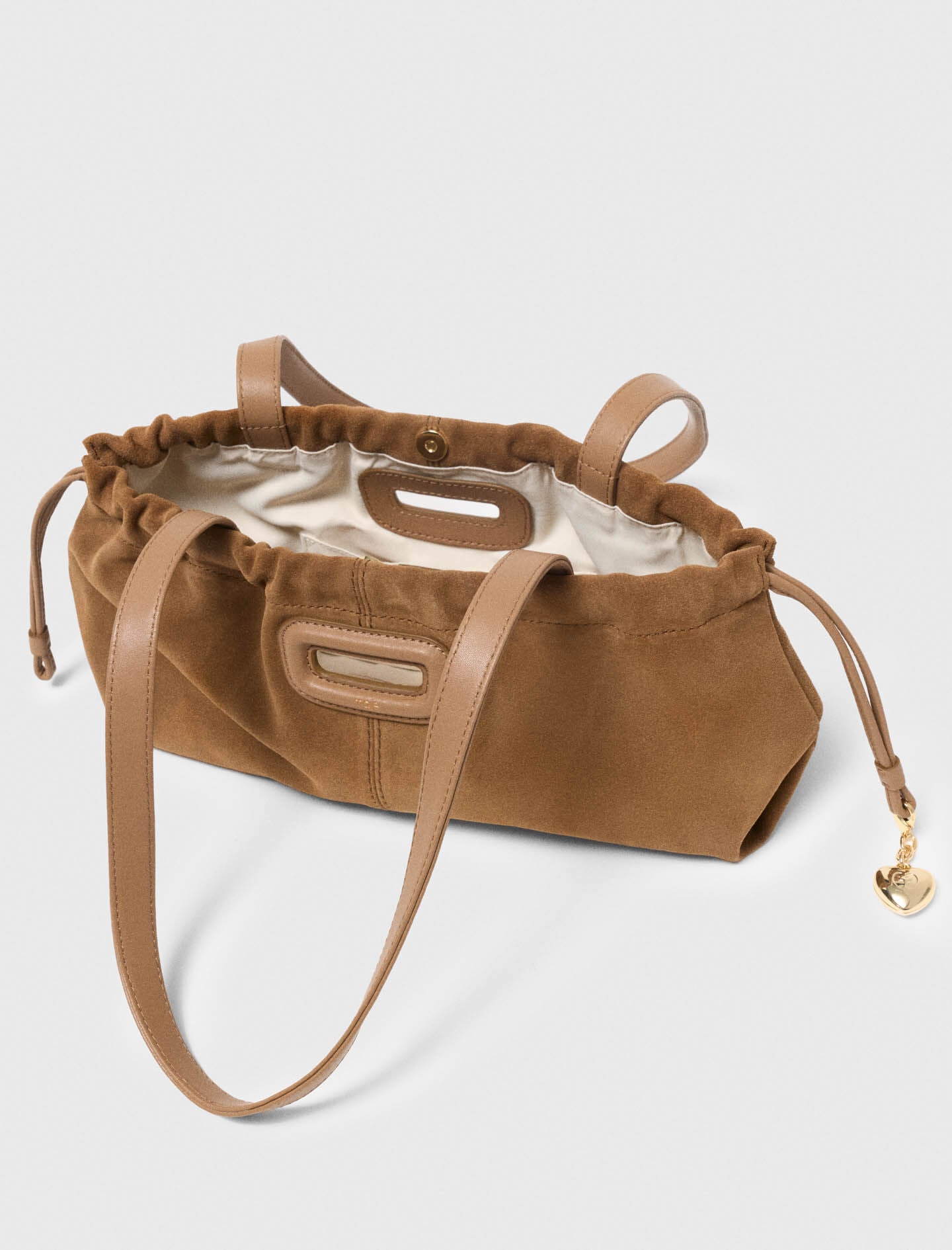 Maje Suede Milpli Gazette bag