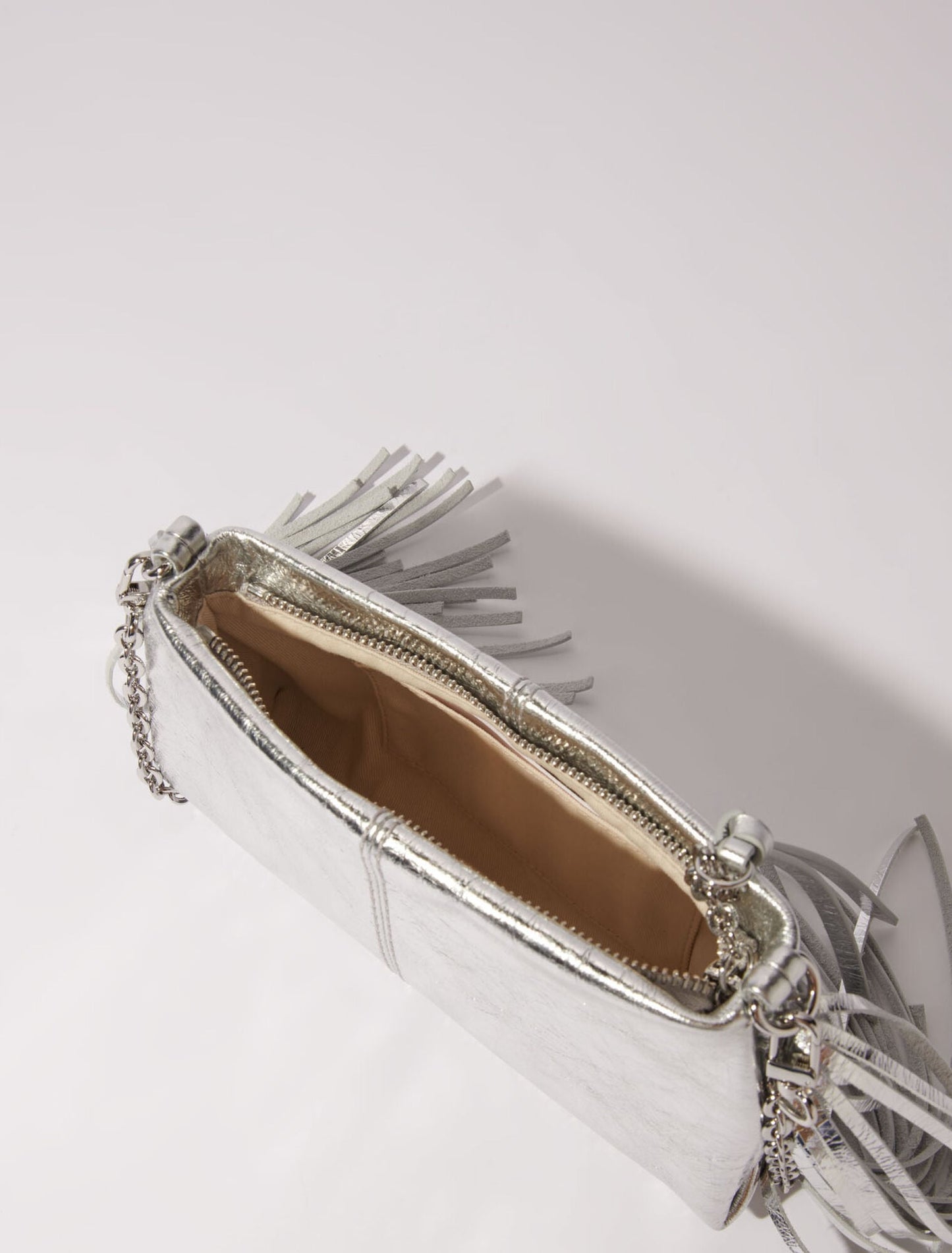 Maje Miss M leather clutch bag