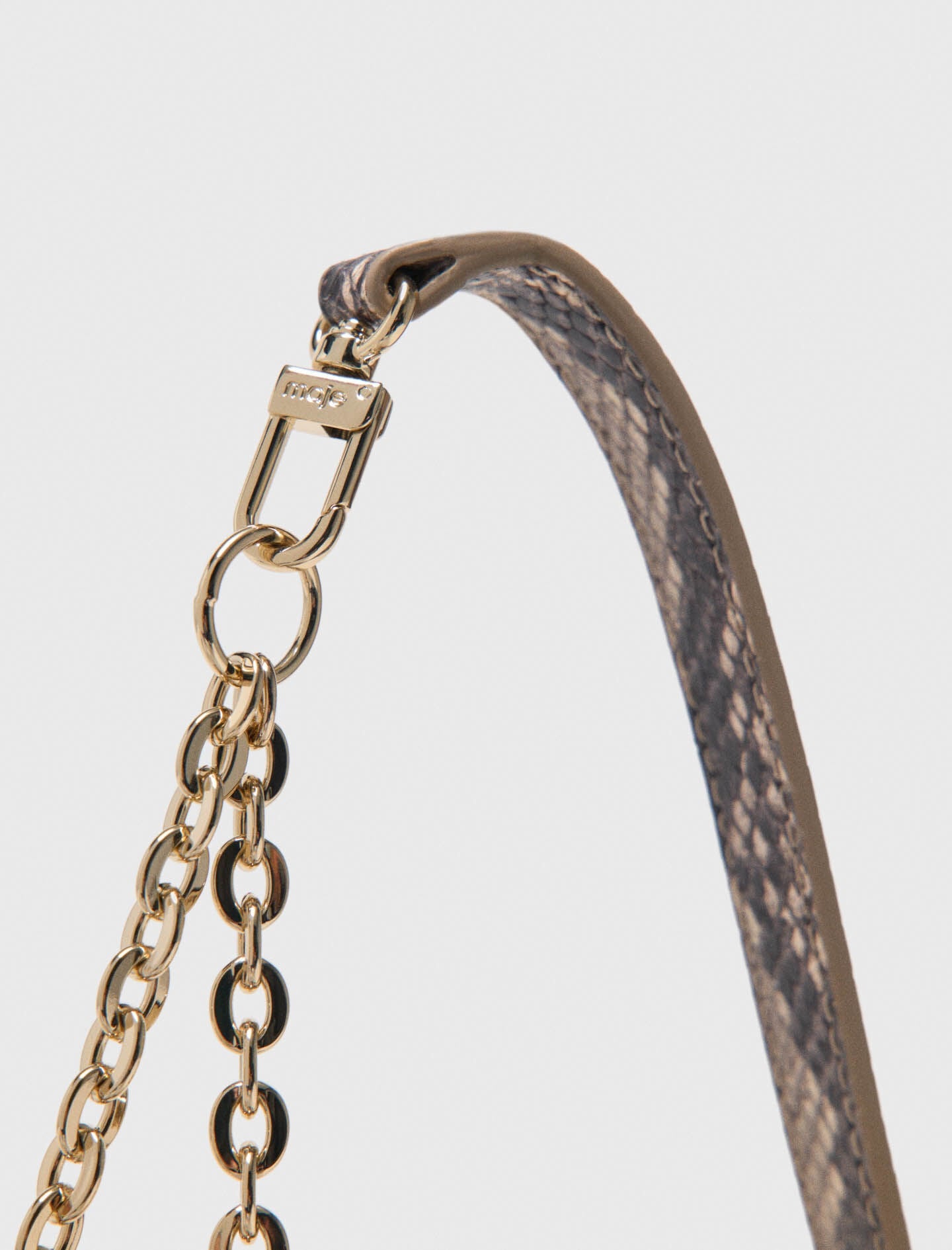 Maje Python-effect Miss M Walk bag