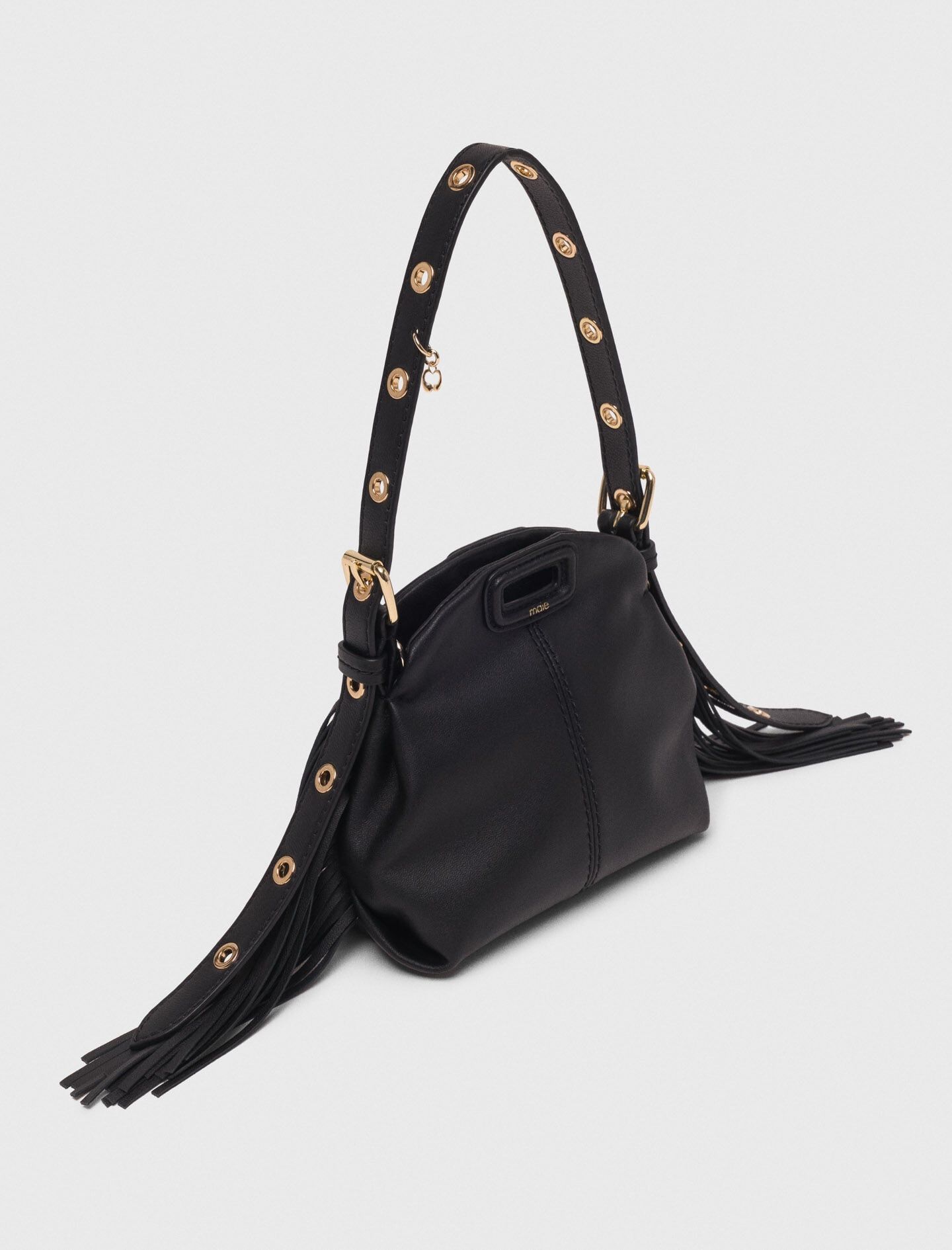 Maje Miss M micro leather bag