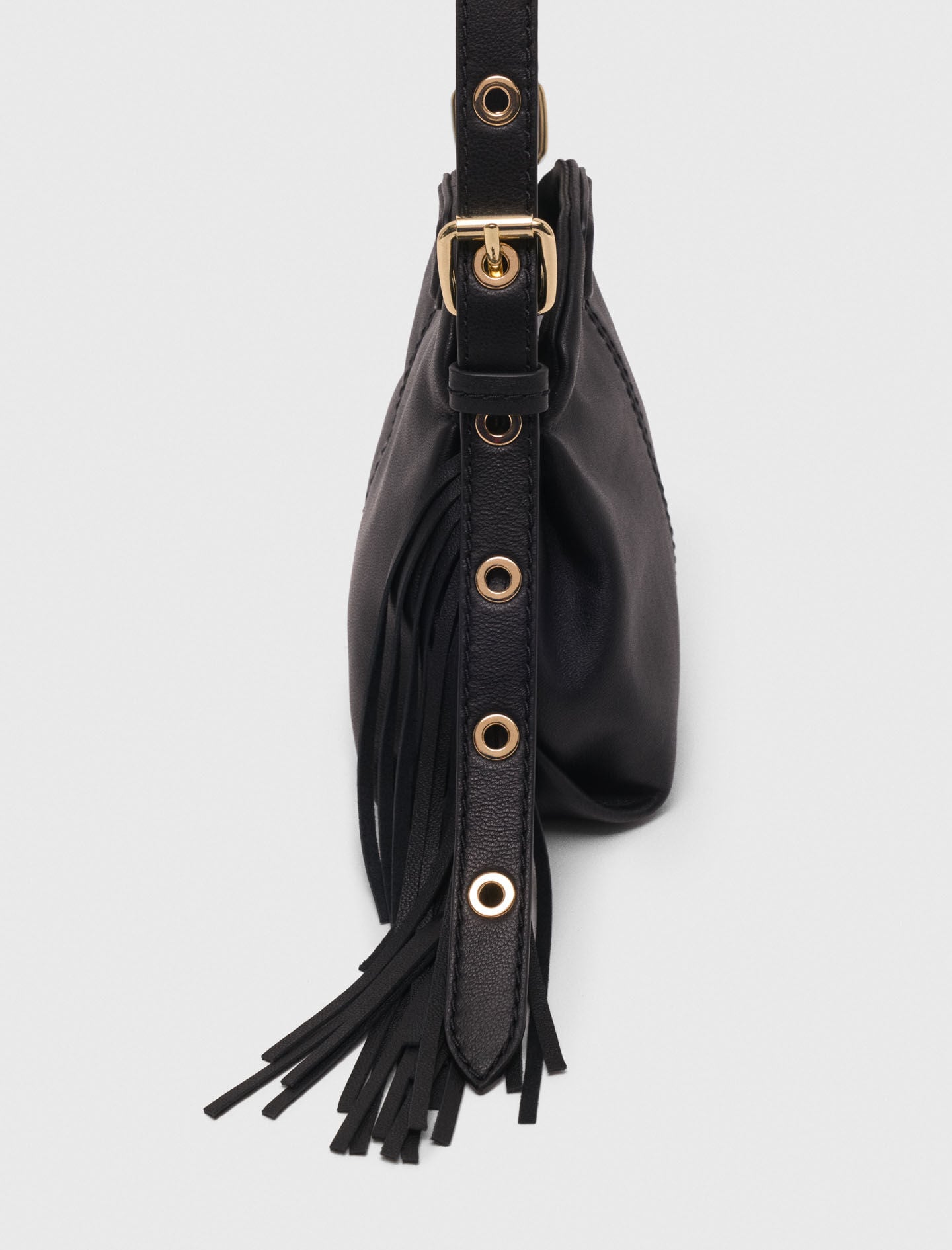 Maje Miss M micro leather bag
