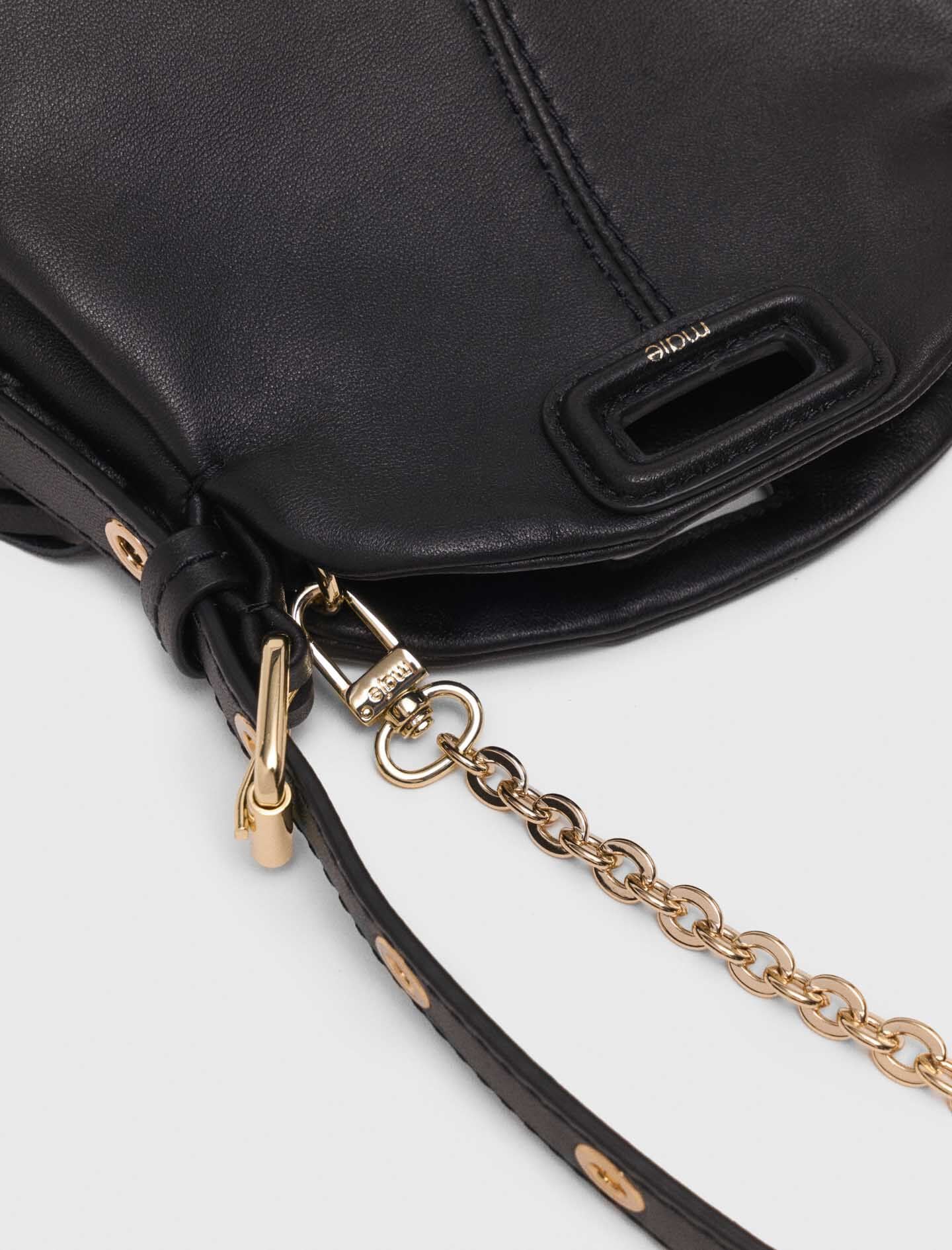 Maje Miss M micro leather bag
