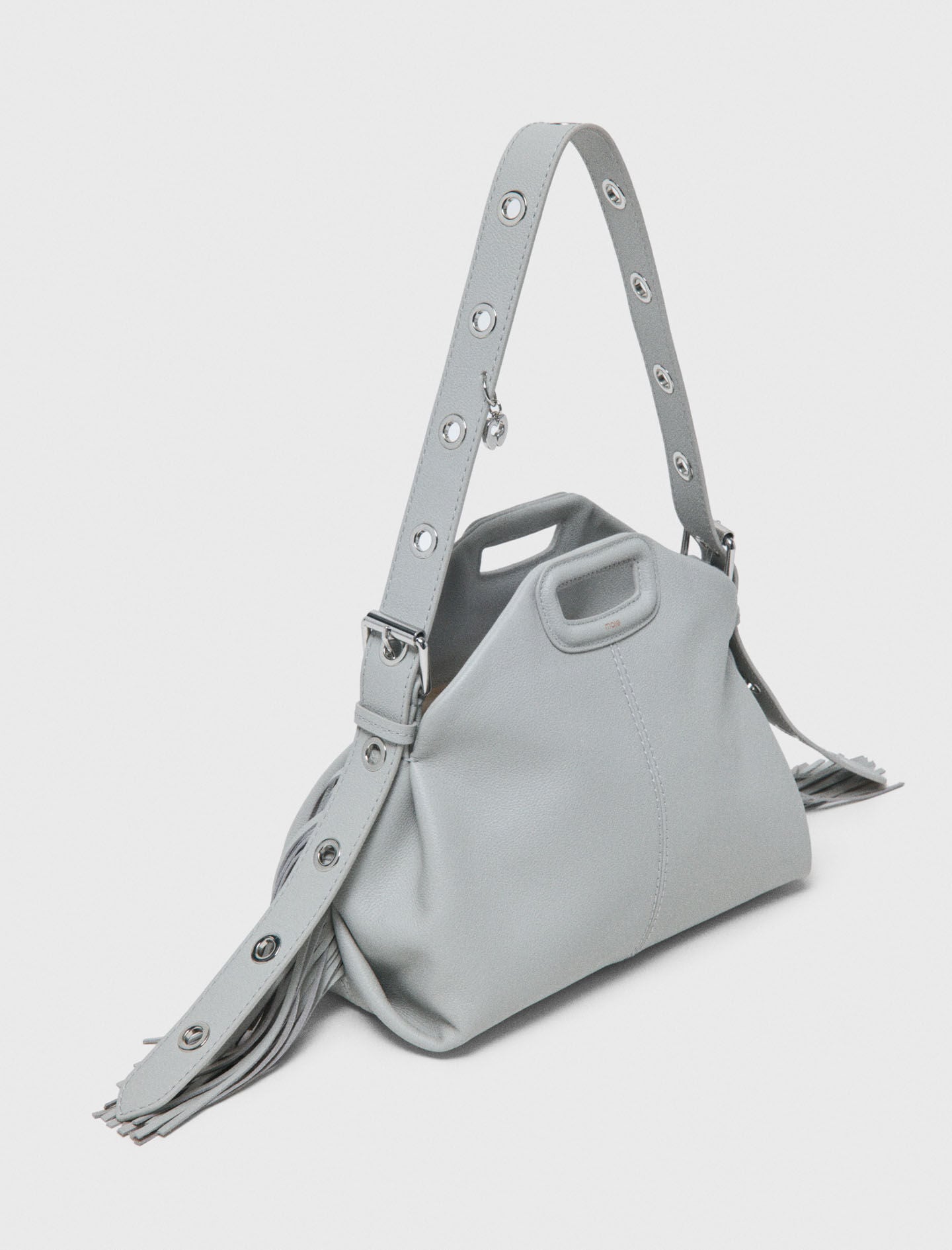 Maje Grained leather Miss M bag