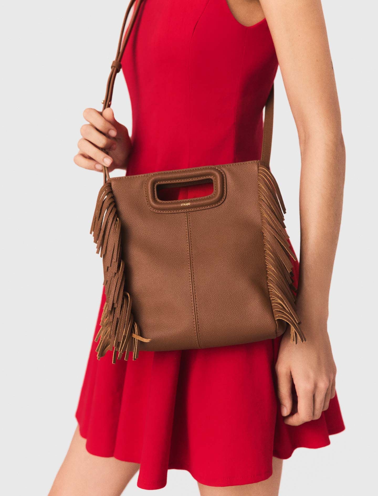 Maje Grained leather M bag
