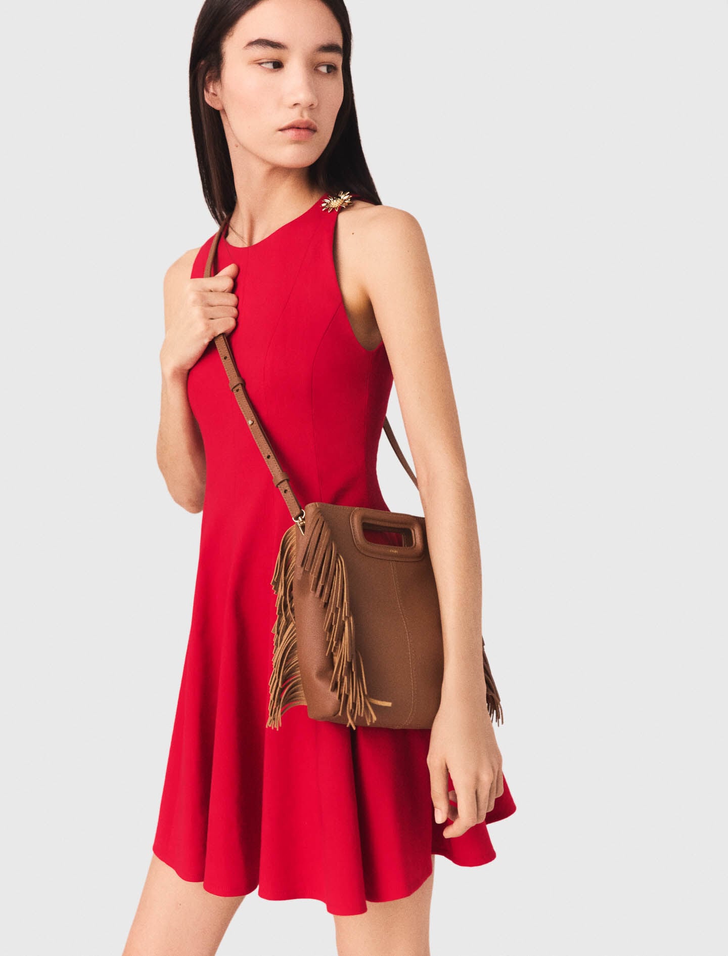 Maje Grained leather M bag