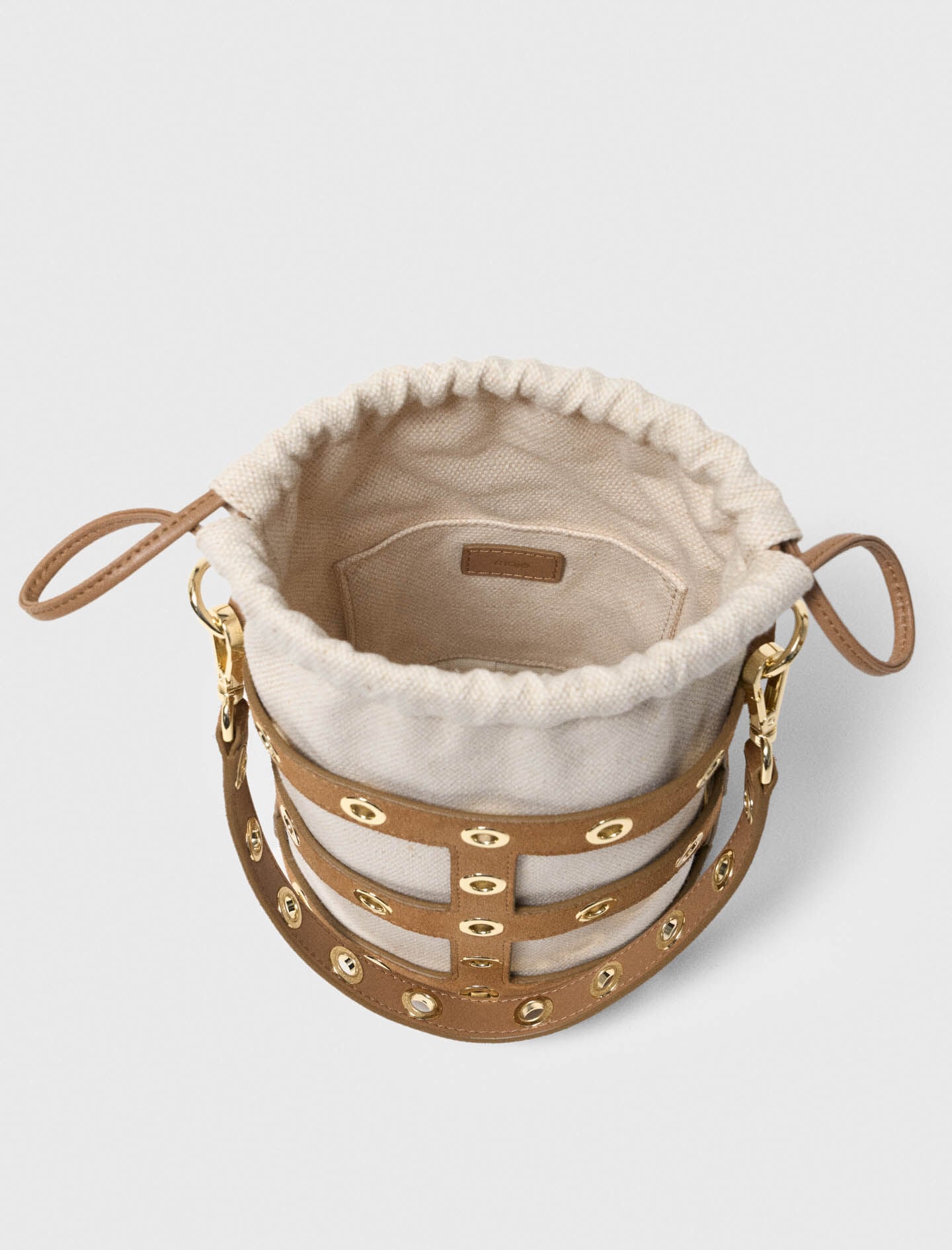 Maje Suede Miss M bucket bag