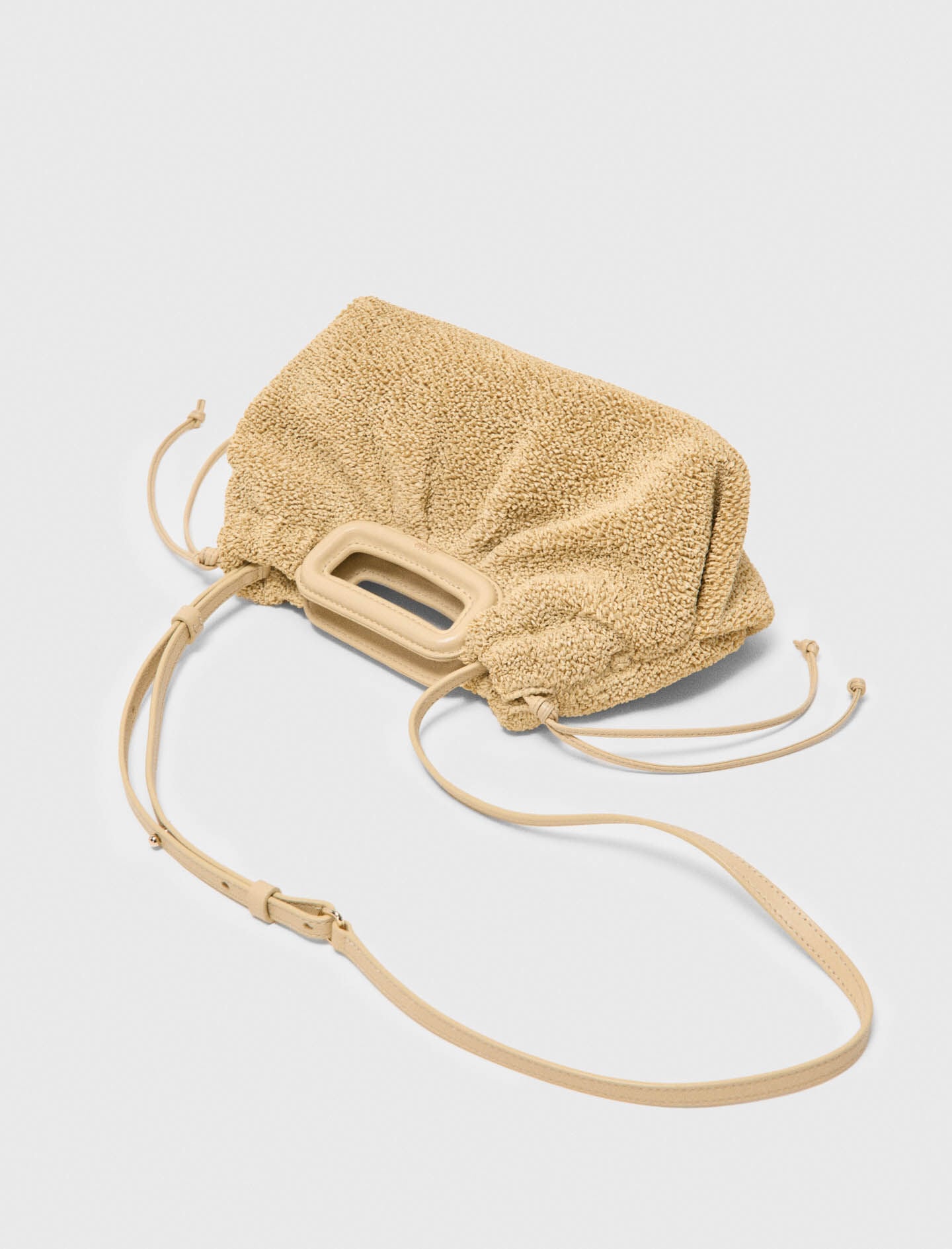 Maje Mipli bouclé effect clutch bag