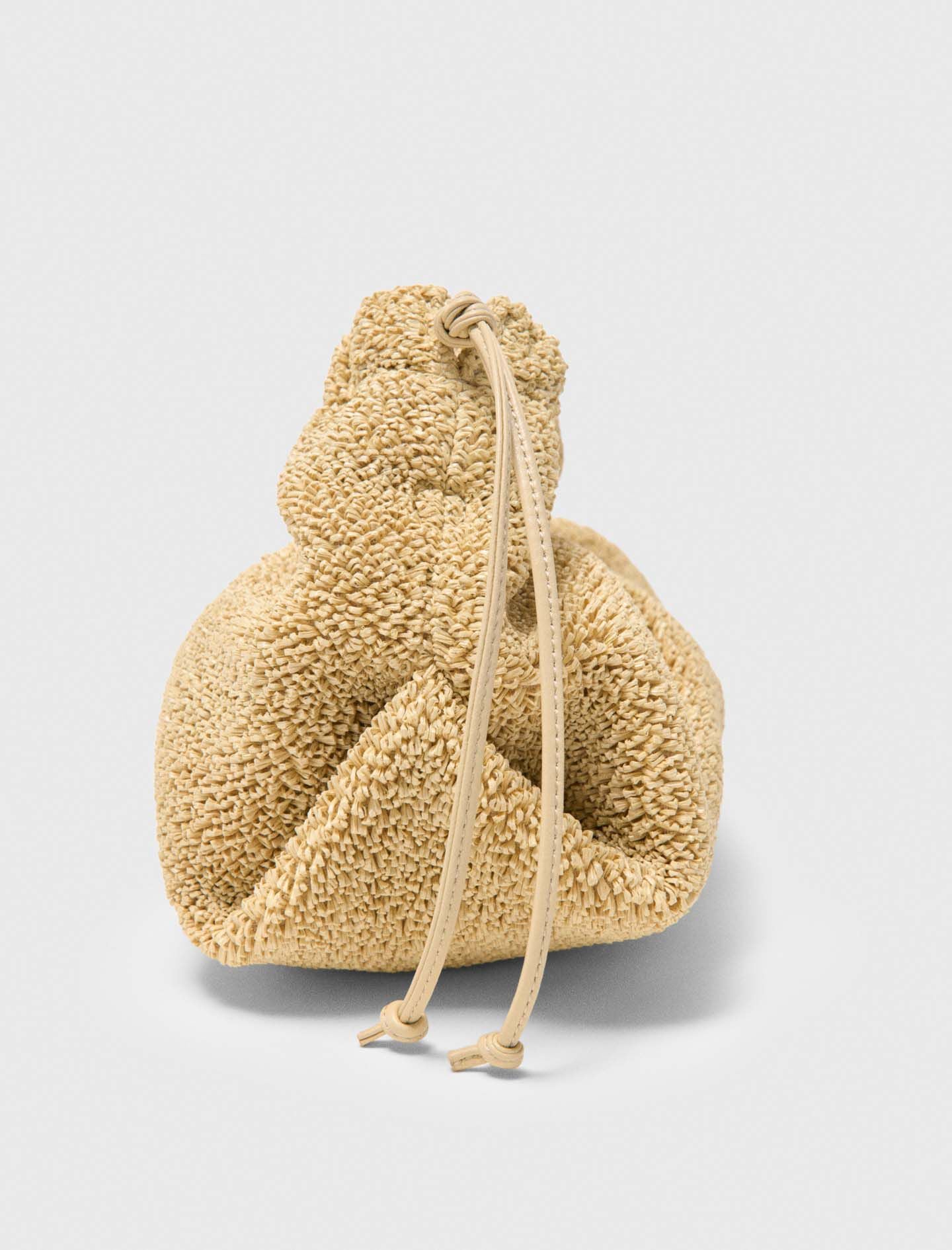 Maje Mipli bouclé effect clutch bag