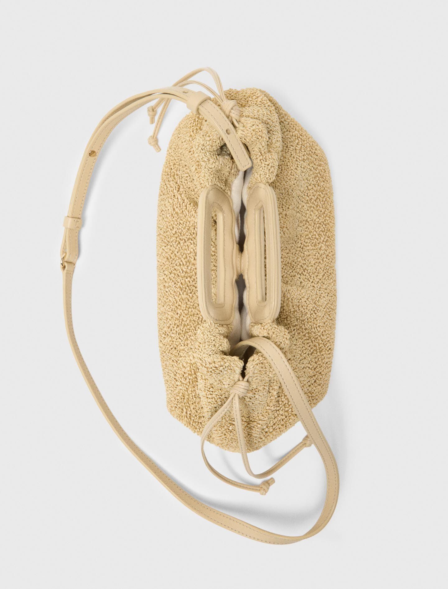 Maje Mipli bouclé effect clutch bag