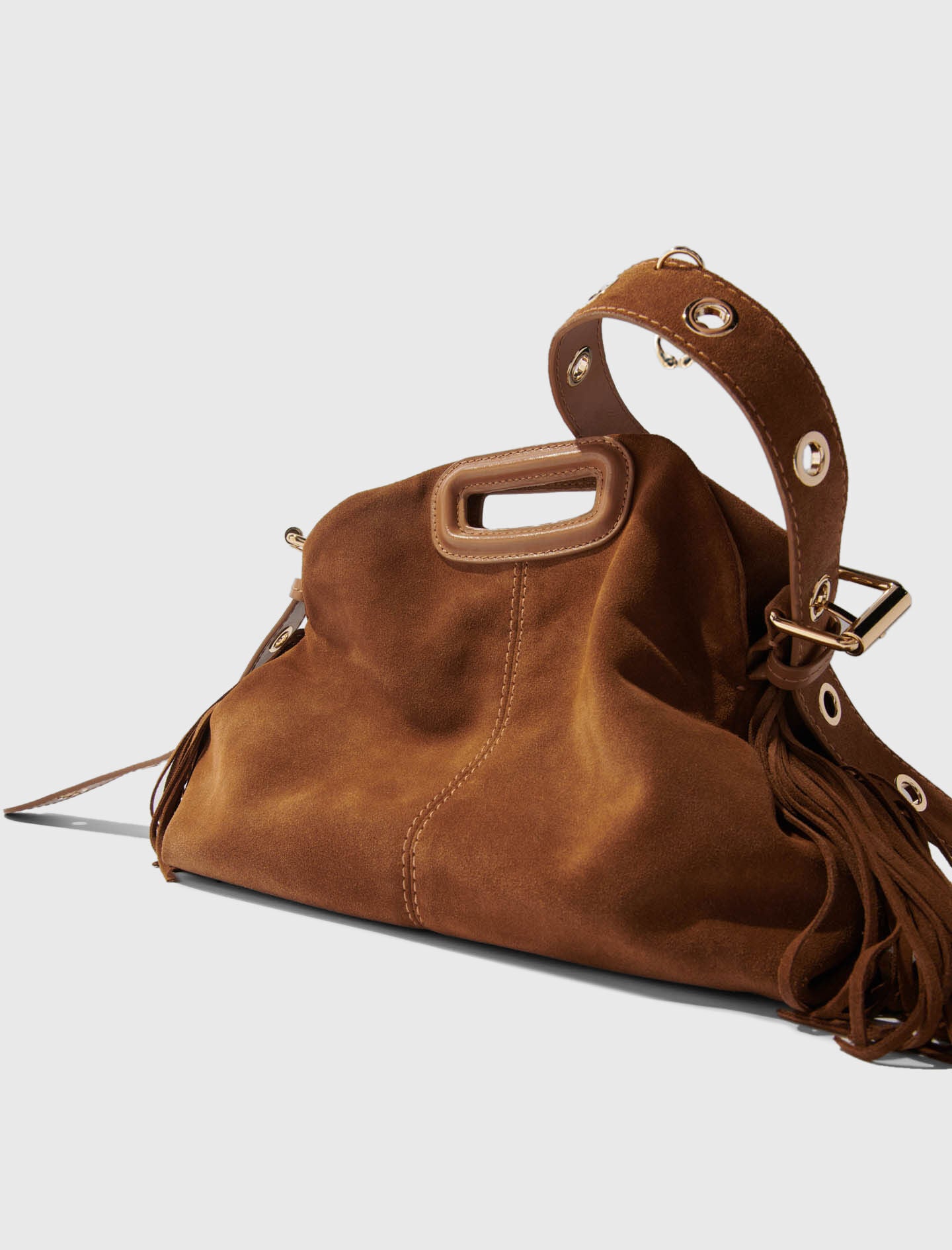 Maje Suede Miss M bag