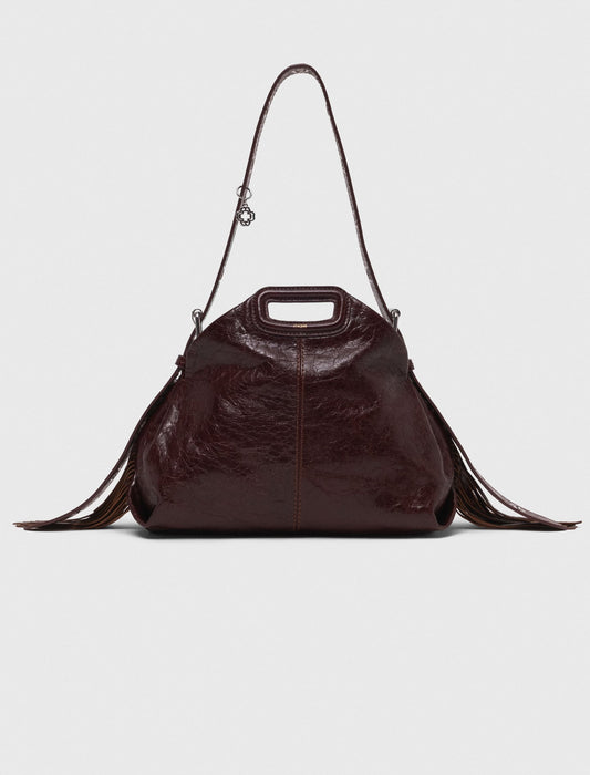 Maje Crackled leather Miss M bag