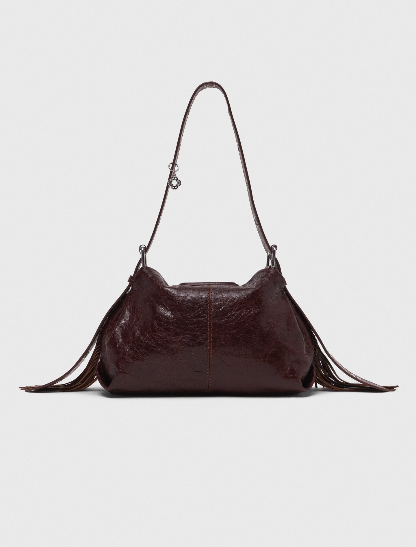 Maje Crackled leather Miss M bag