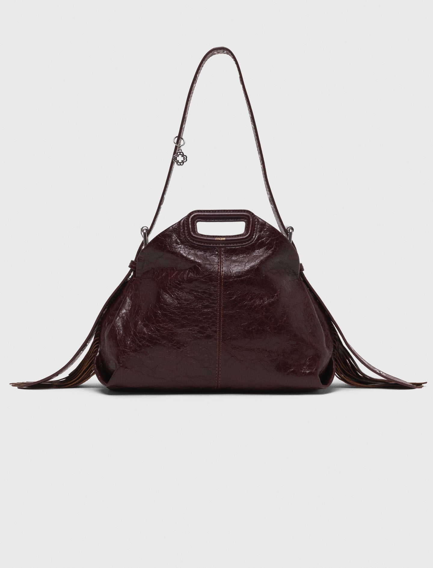Maje Crackled leather Miss M bag