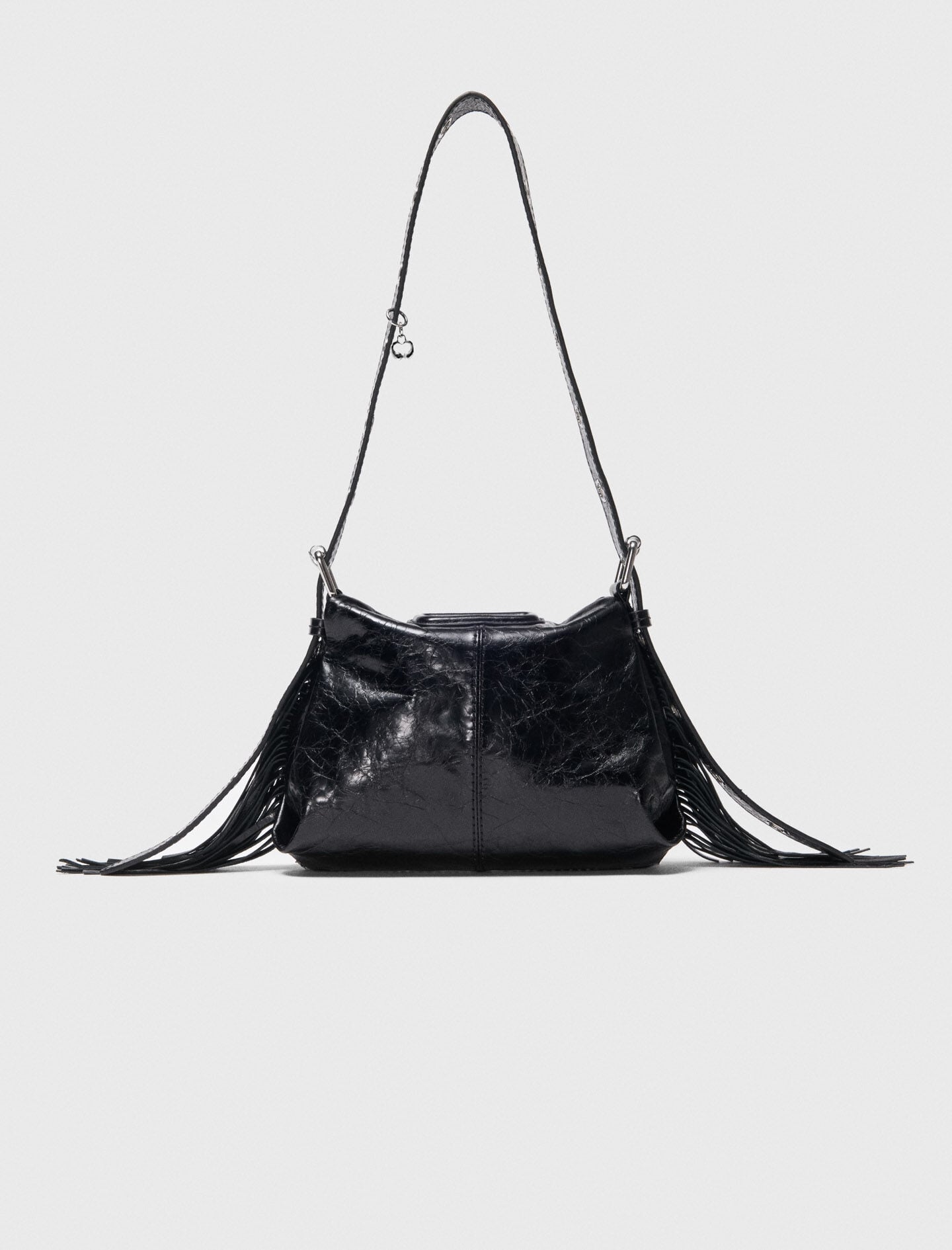 Maje Miss M mini cracked leather bag