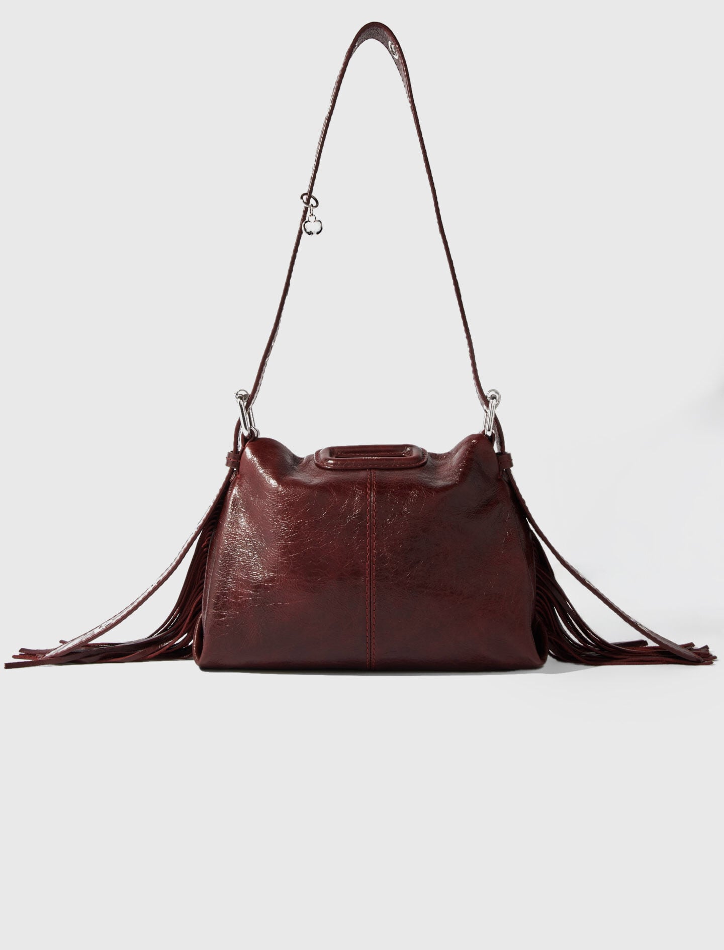 Maje Miss M mini cracked leather bag