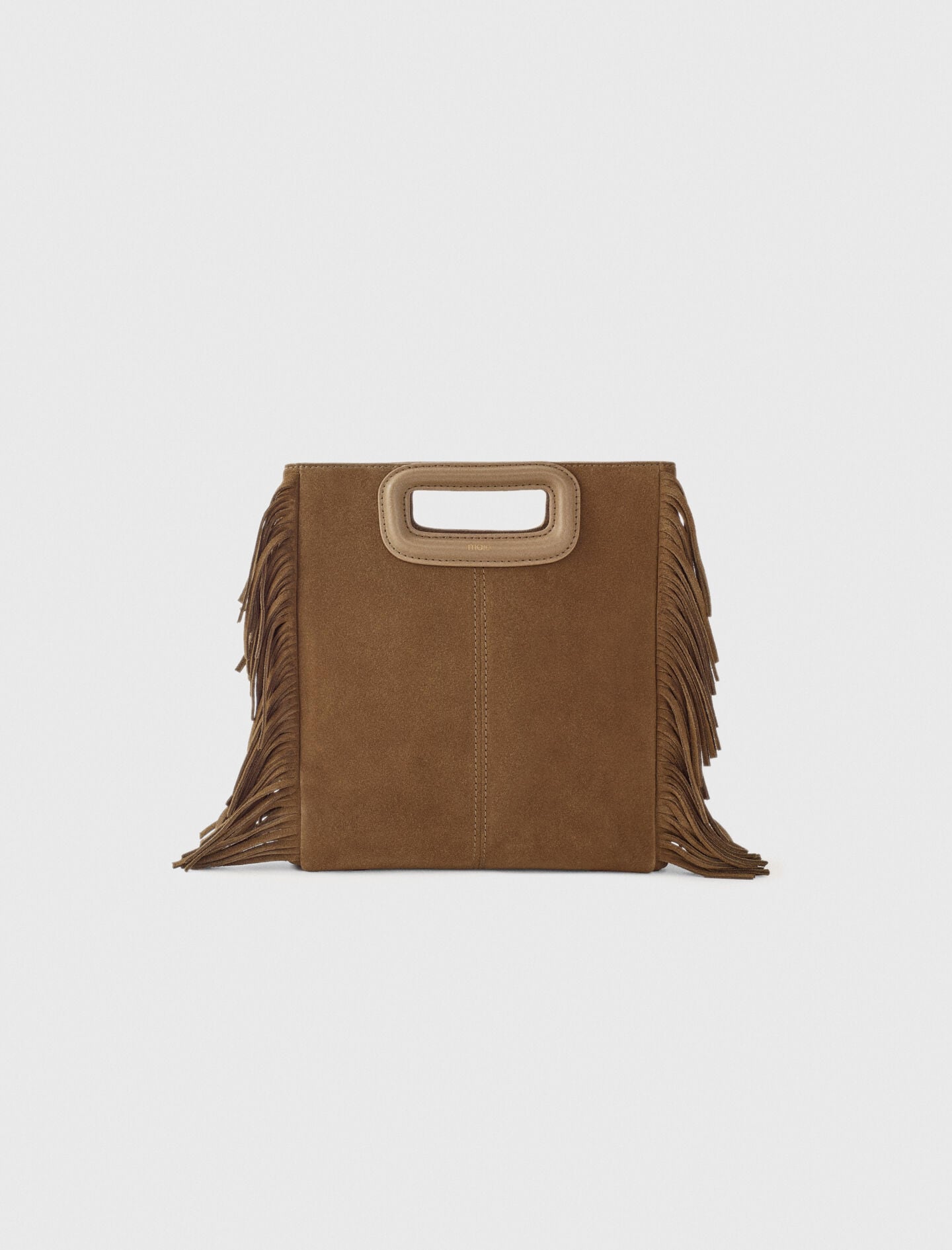 Maje Fringed M bag in suede