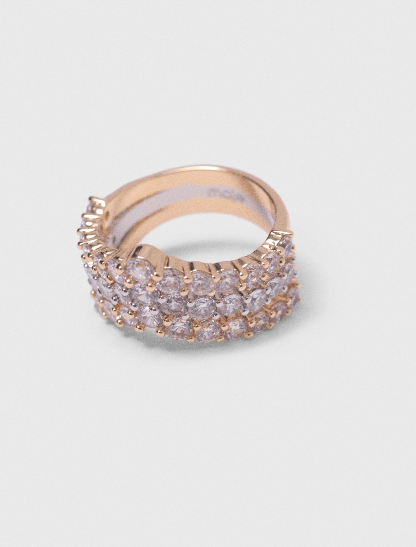 Maje Two-tone rhinestone ring