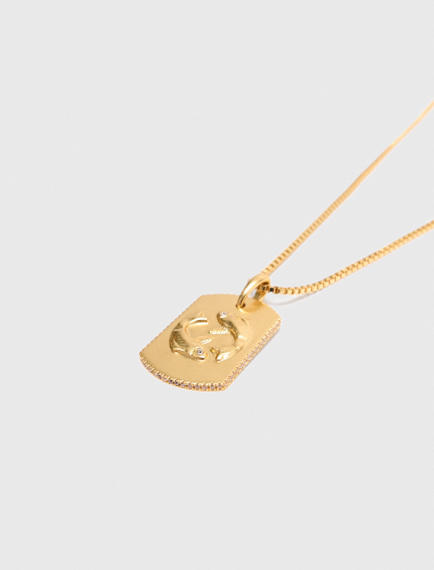 Maje Zodiac sign plaque necklace