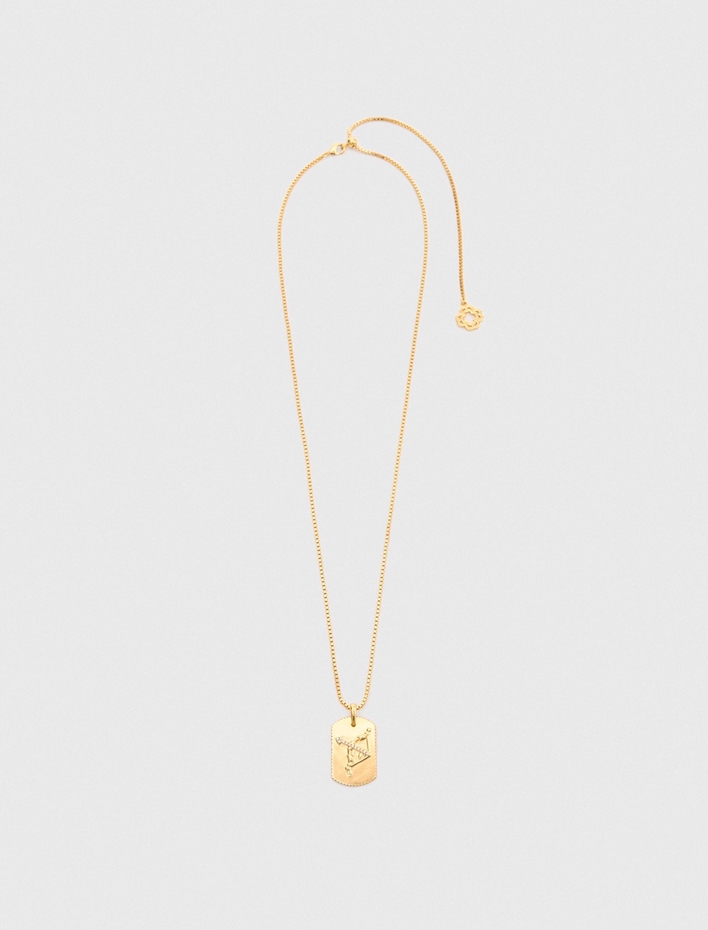 Maje Zodiac sign plaque necklace