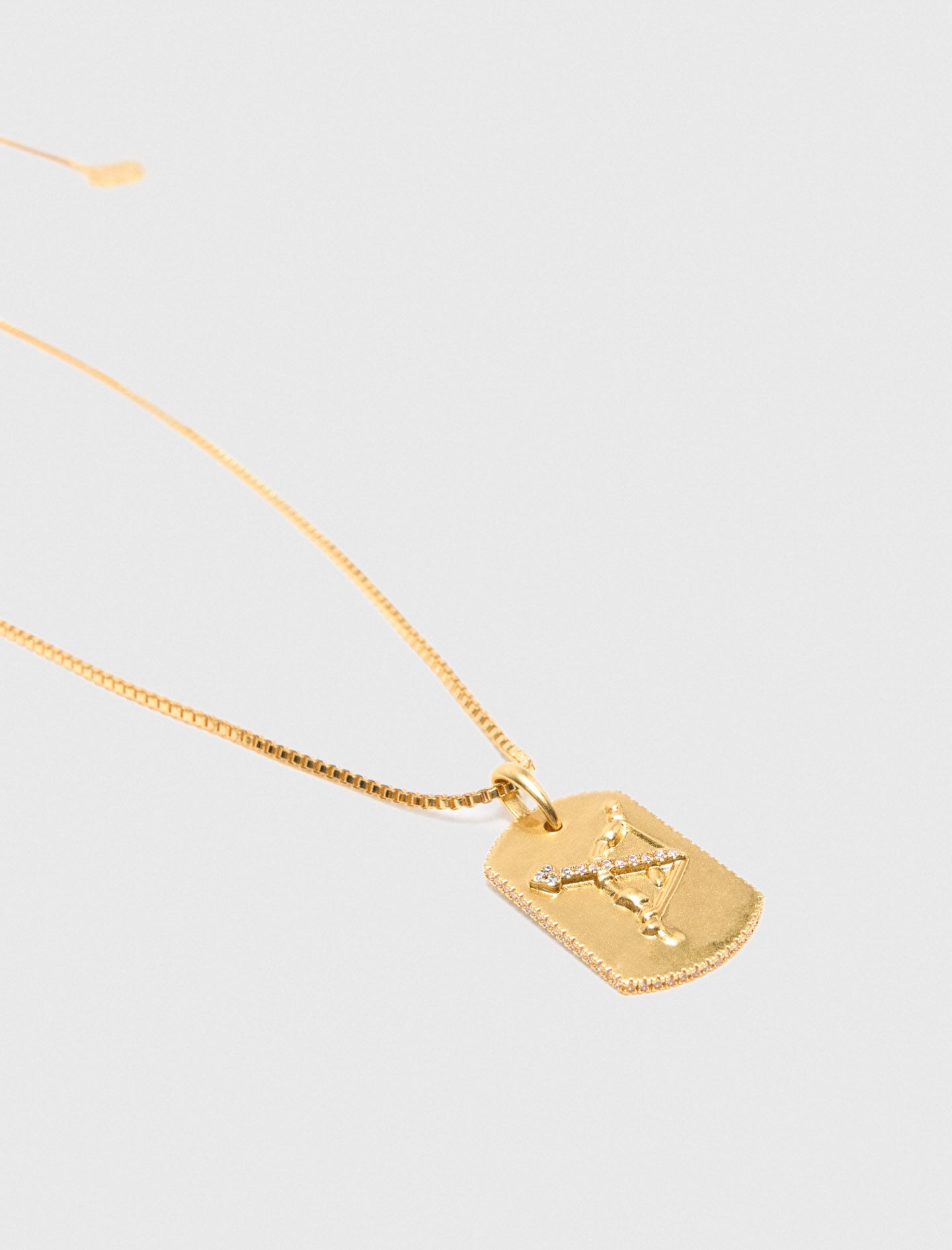 Maje Zodiac sign plaque necklace