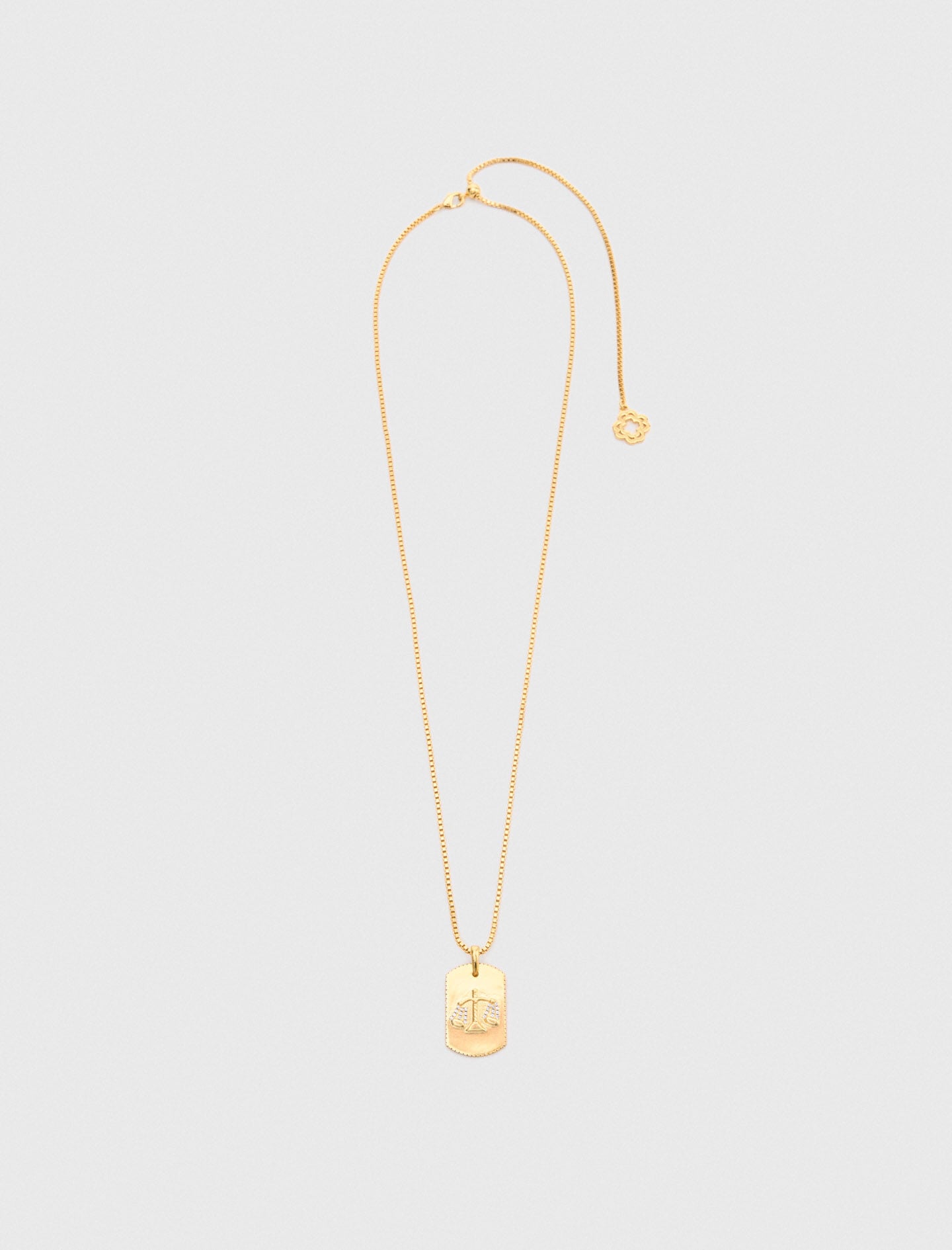 Maje Zodiac sign plaque necklace