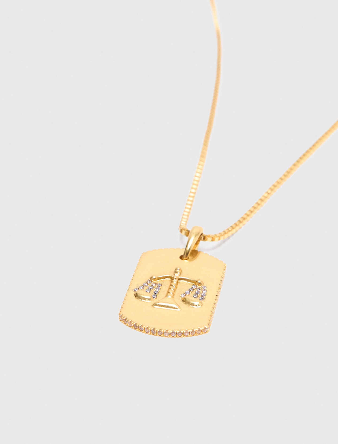 Maje Zodiac sign plaque necklace