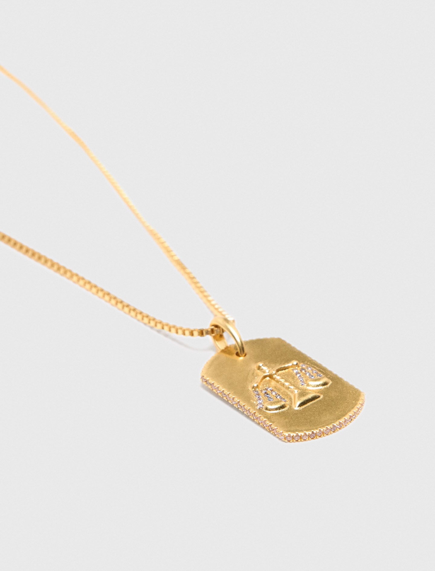 Maje Zodiac sign plaque necklace
