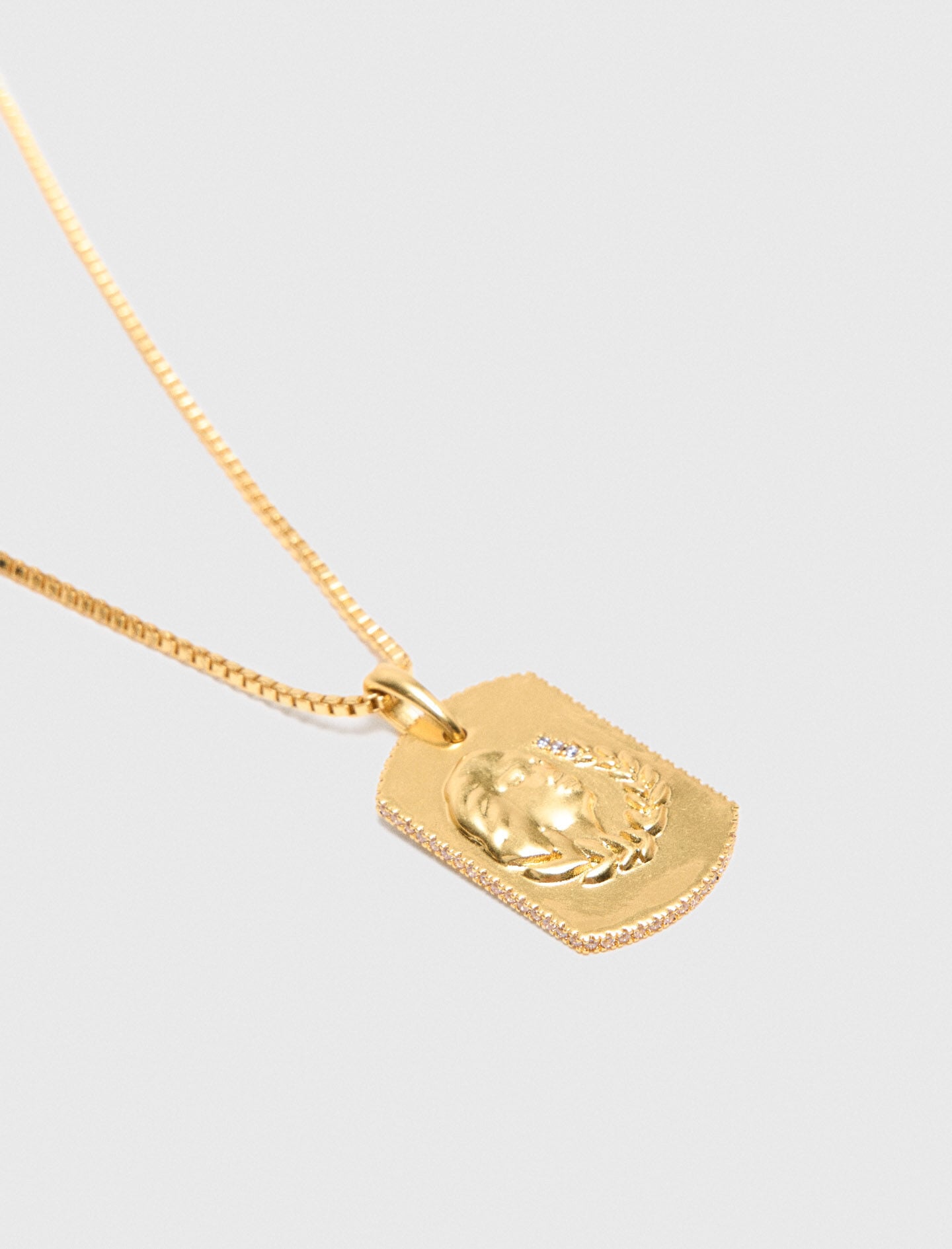Maje Zodiac sign plaque necklace