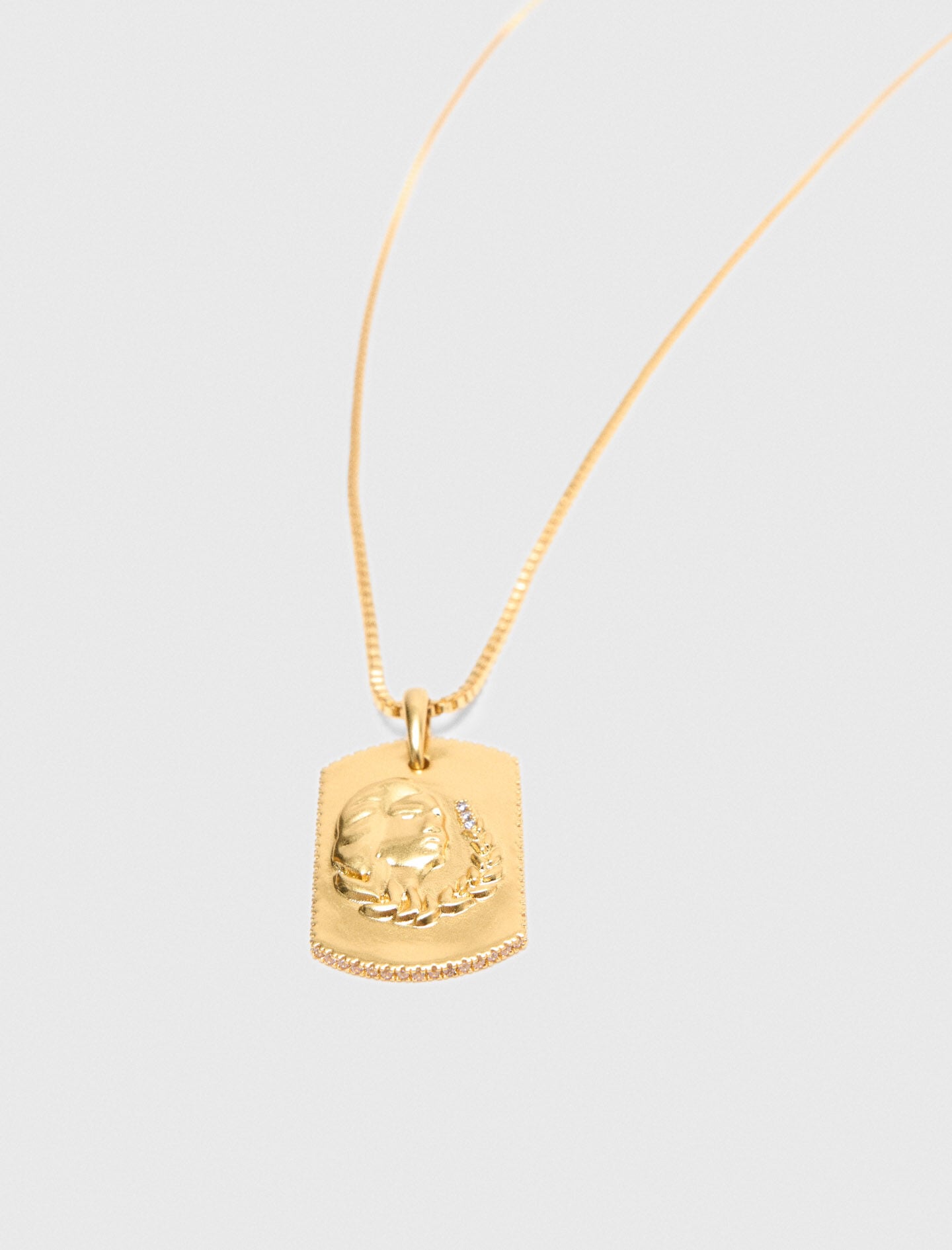 Maje Zodiac sign plaque necklace