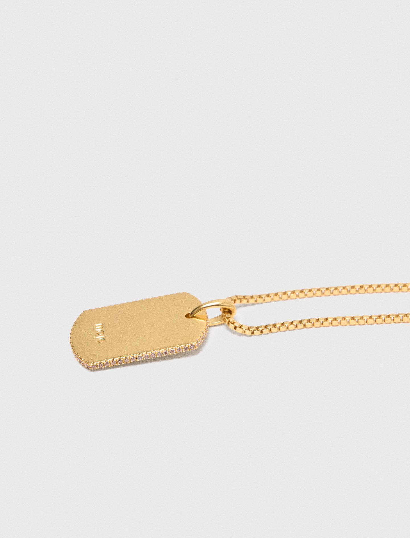 Maje Zodiac sign plaque necklace