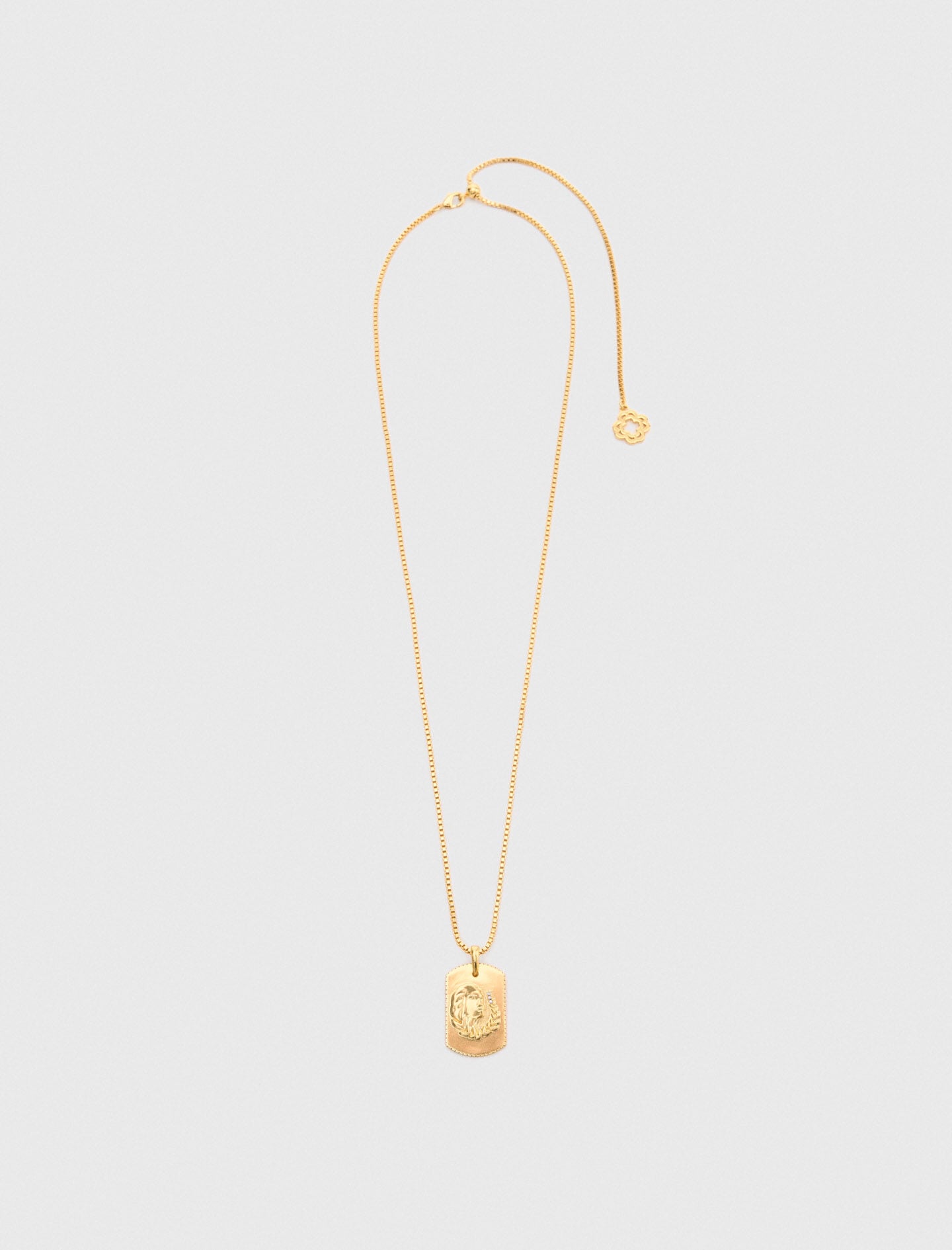 Maje Zodiac sign plaque necklace