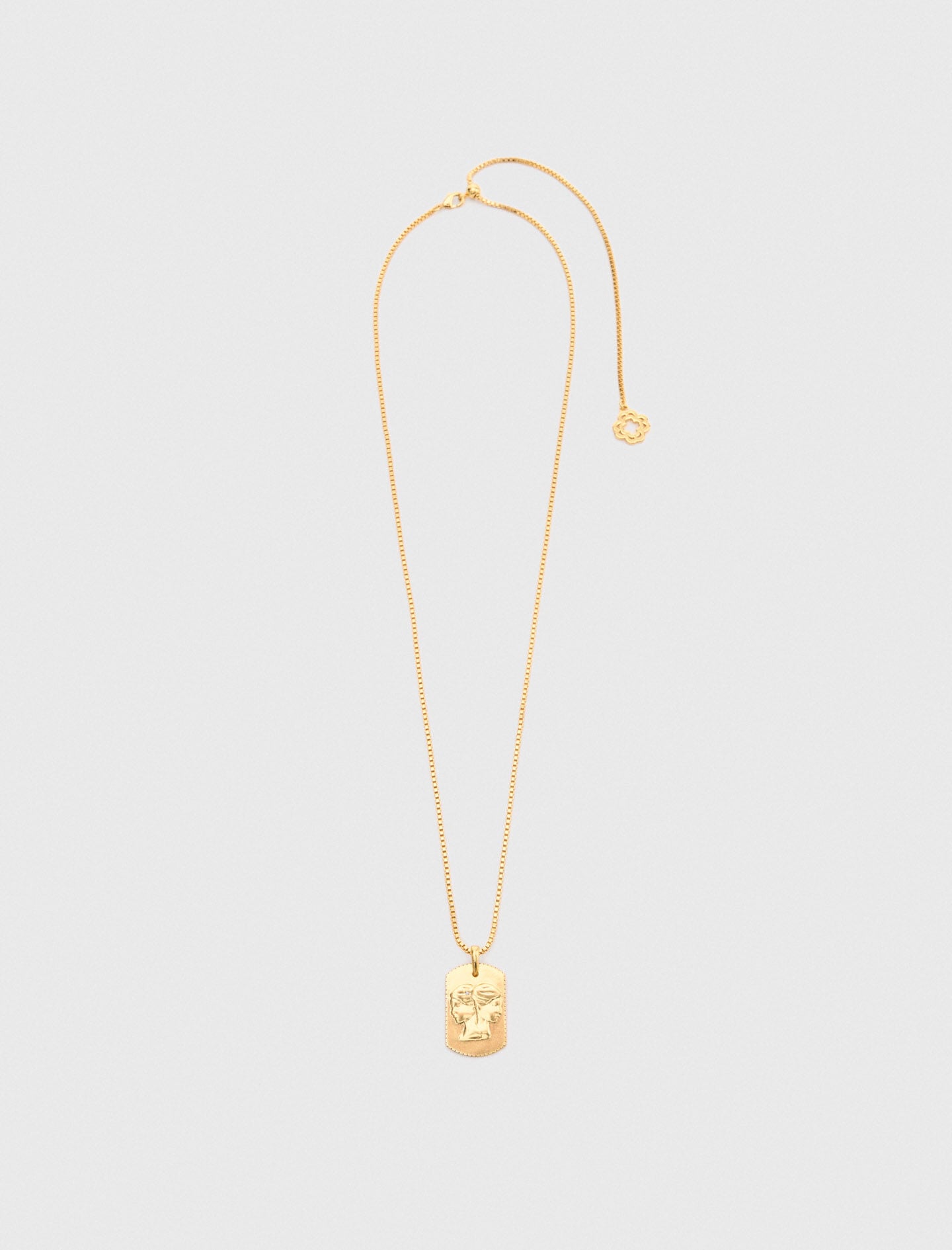 Maje Zodiac sign plaque necklace