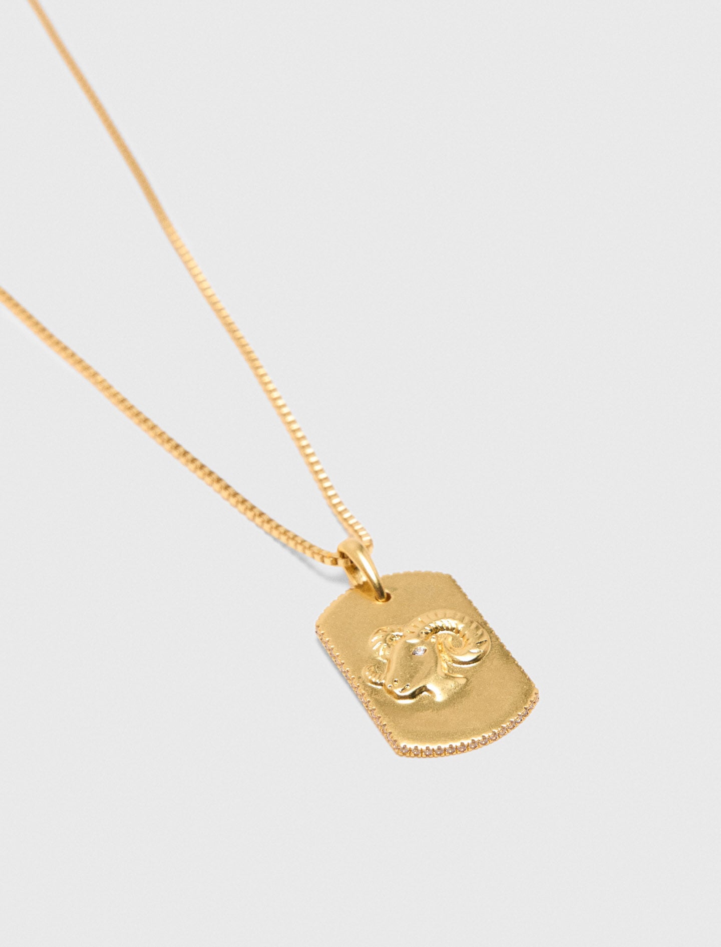 Maje Zodiac sign plaque necklace