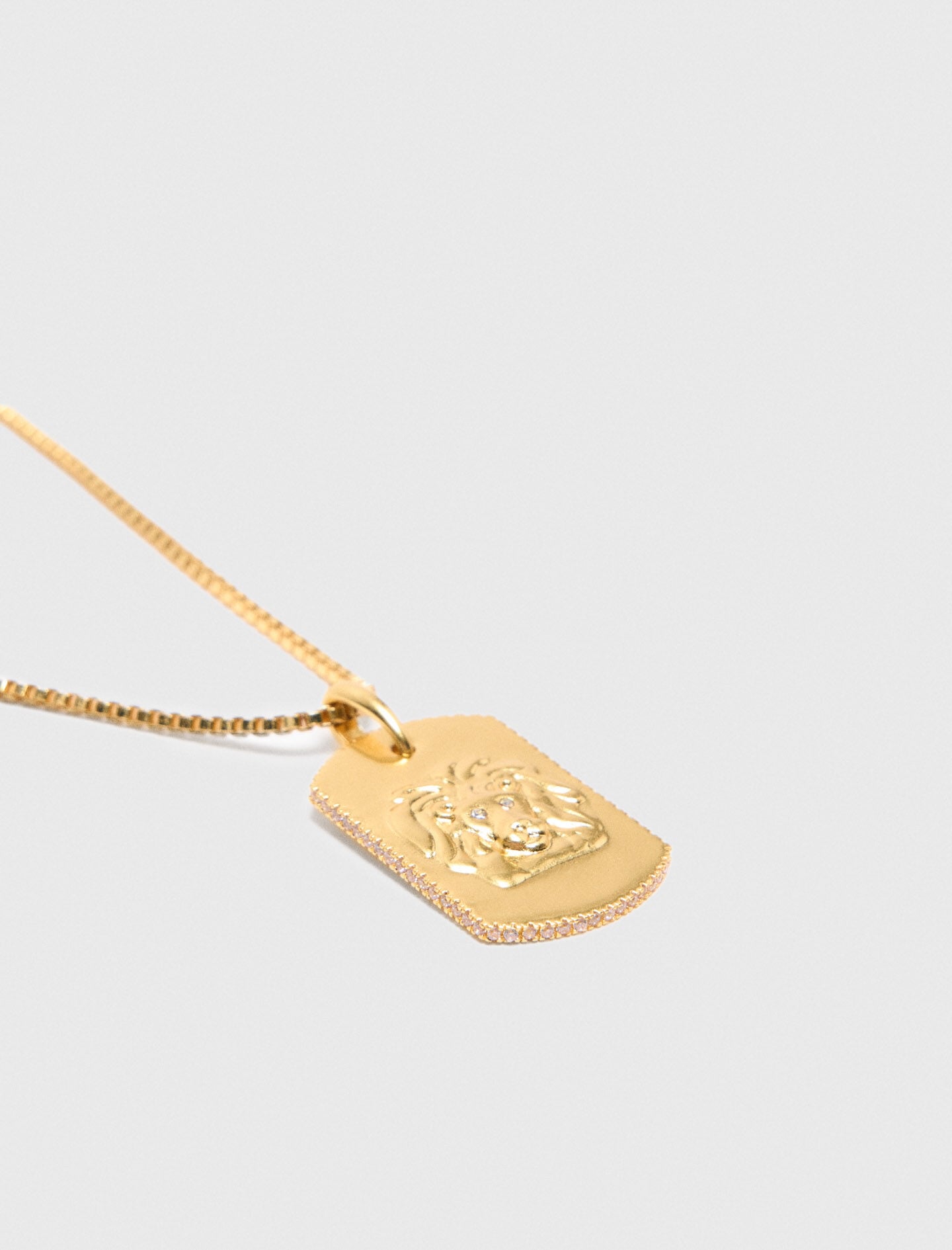 Maje Zodiac sign plaque necklace