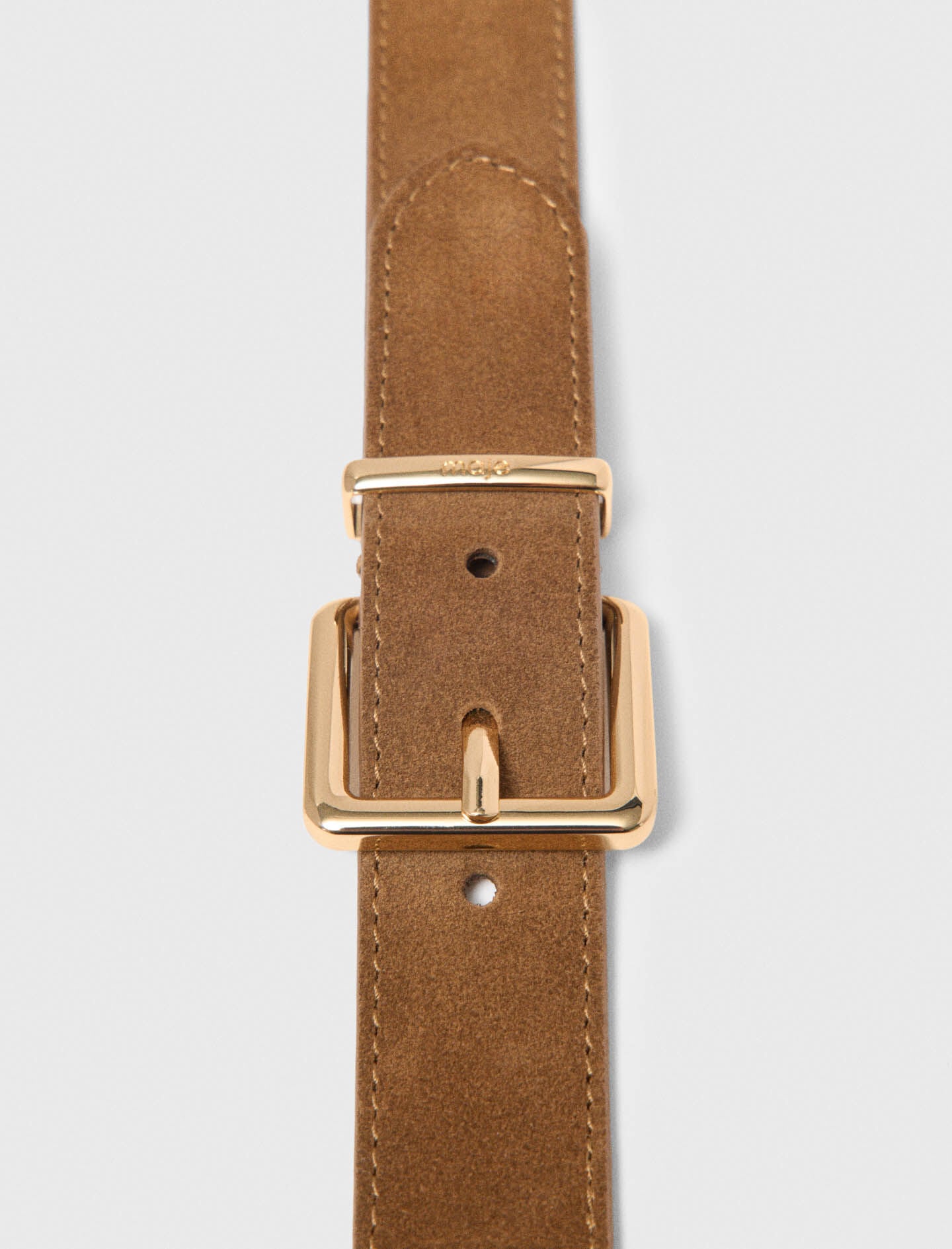 Maje Double buckle suede belt
